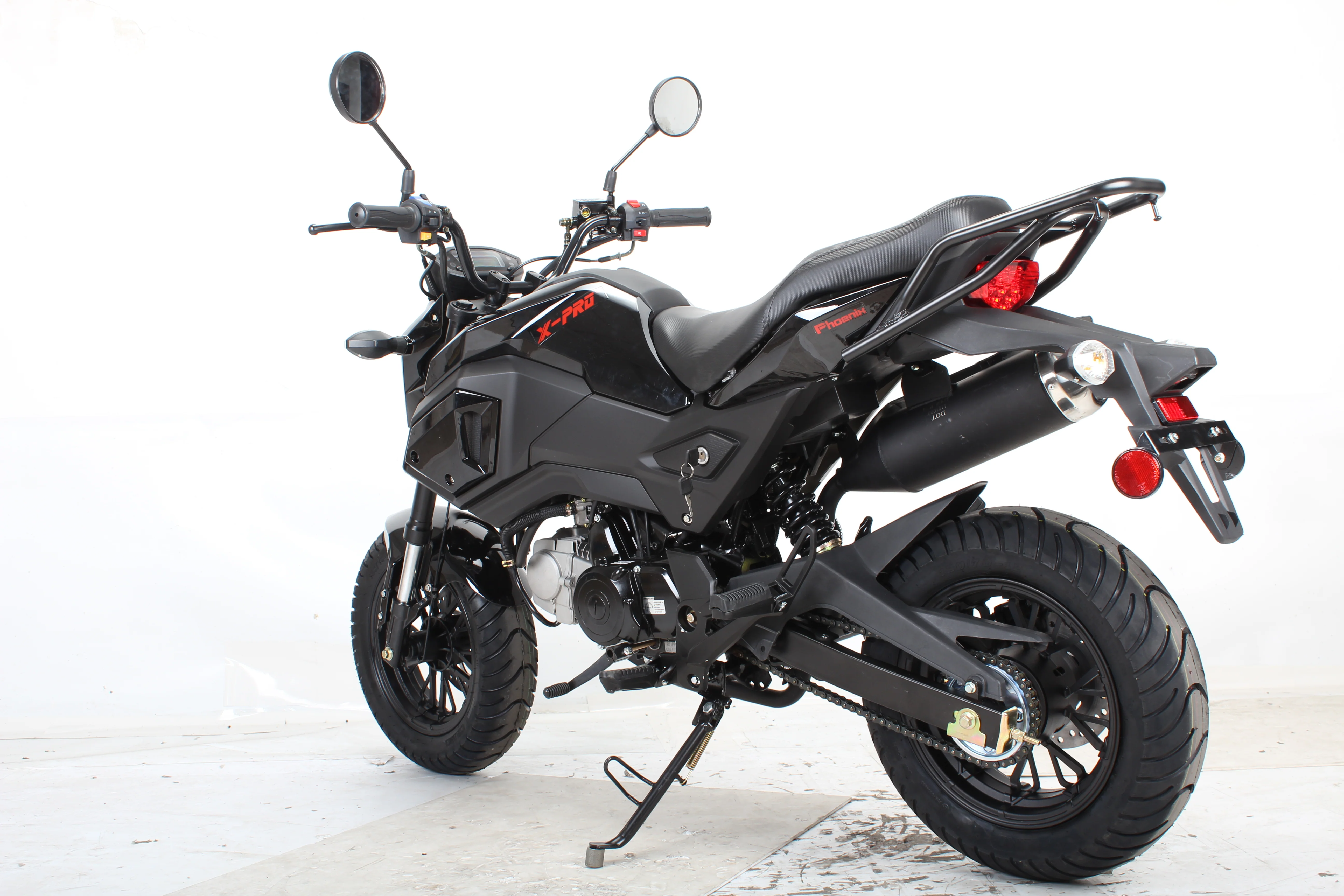 Free shipping! X-PRO 125cc Vader Motorcycle with Manual Transmission, Electric Start! Dual Headlights! Big 12in Wheels! - Image 7