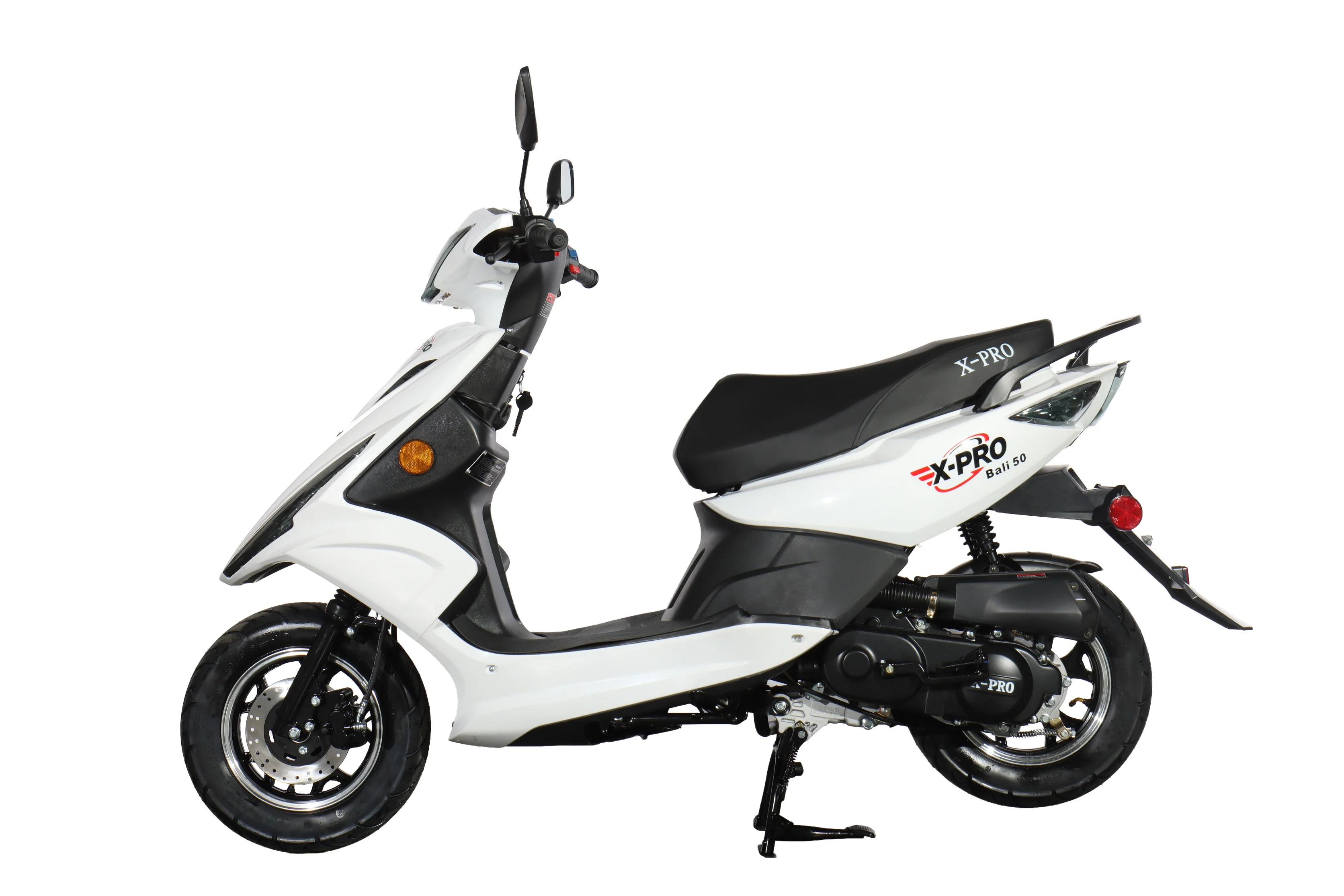 Free Shipping! X-PRO Bali 50cc Moped Scooter with 10" Wheels! Electric/Kick Start! Large LED Headlights! - Image 19
