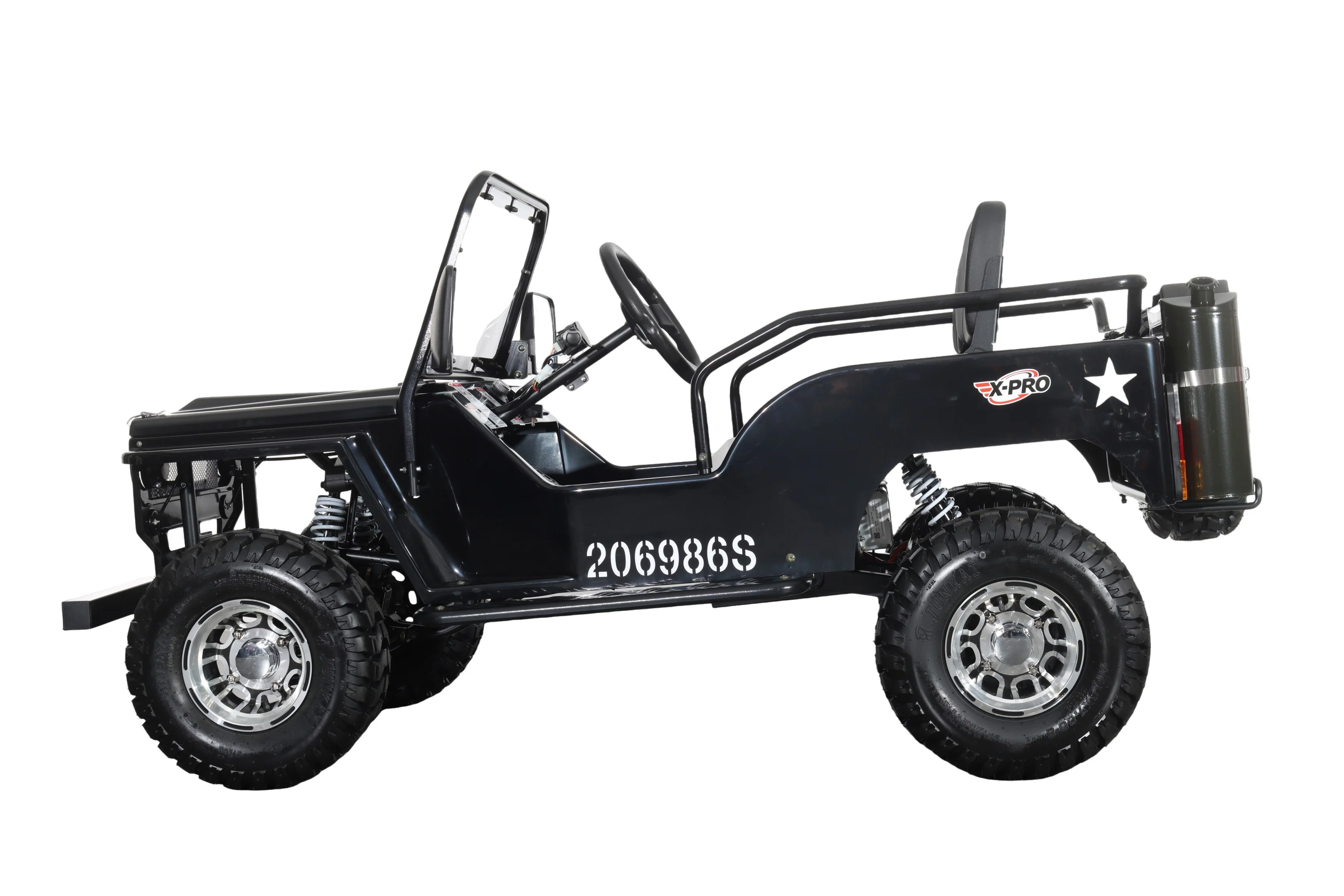Free Shipping! X-PRO E-Ranger 3000W Peak Power 60V Electric Mini Jeep with Reverse and Disc Brake! LED Headlights, With Windshield and Spare Tire, Big 18" Aluminium Rim Wheels! - Image 11