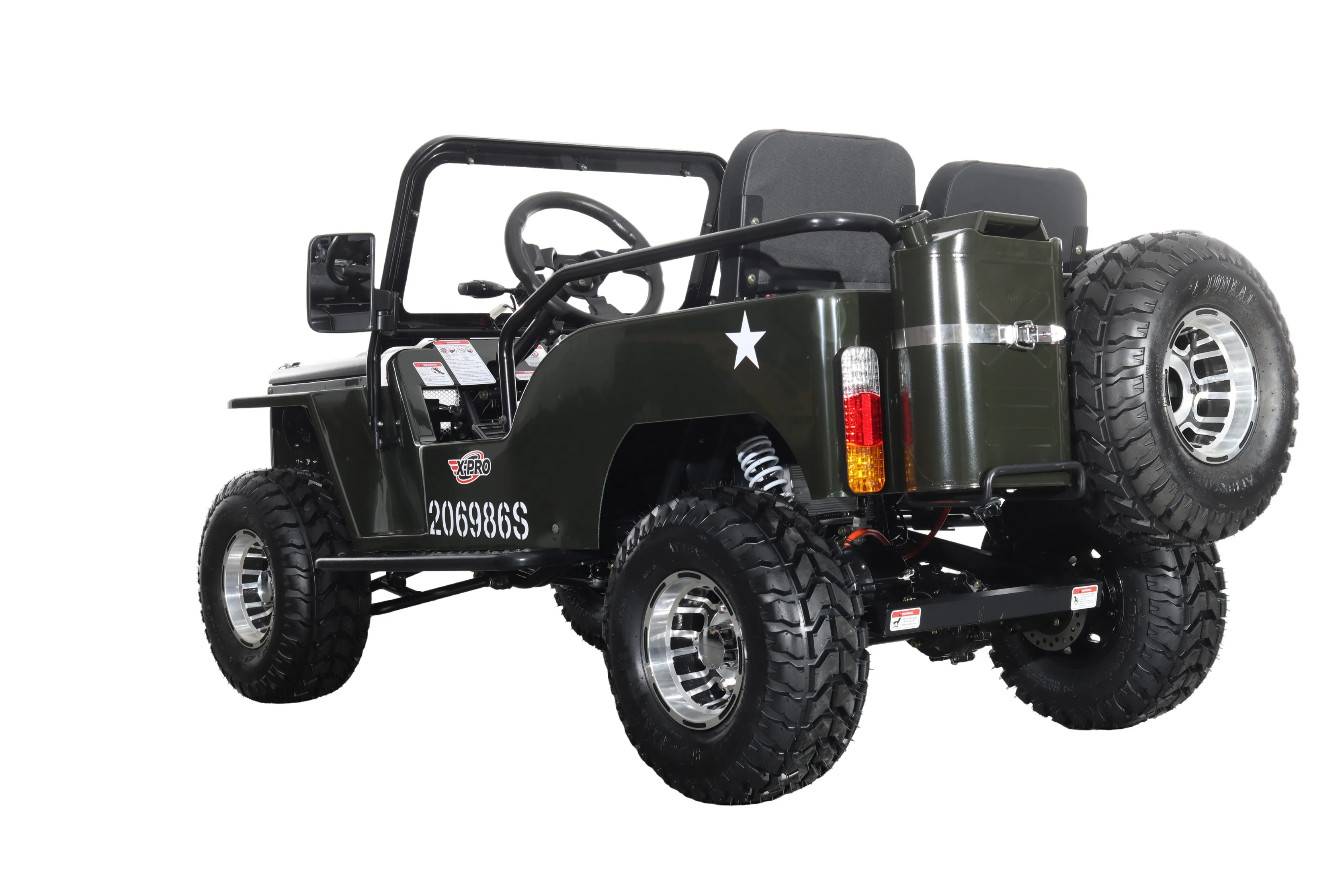 Free Shipping! X-PRO E-Ranger 3000W Peak Power 60V Electric Mini Jeep with Reverse and Disc Brake! LED Headlights, With Windshield and Spare Tire, Big 18" Aluminium Rim Wheels! - Image 25