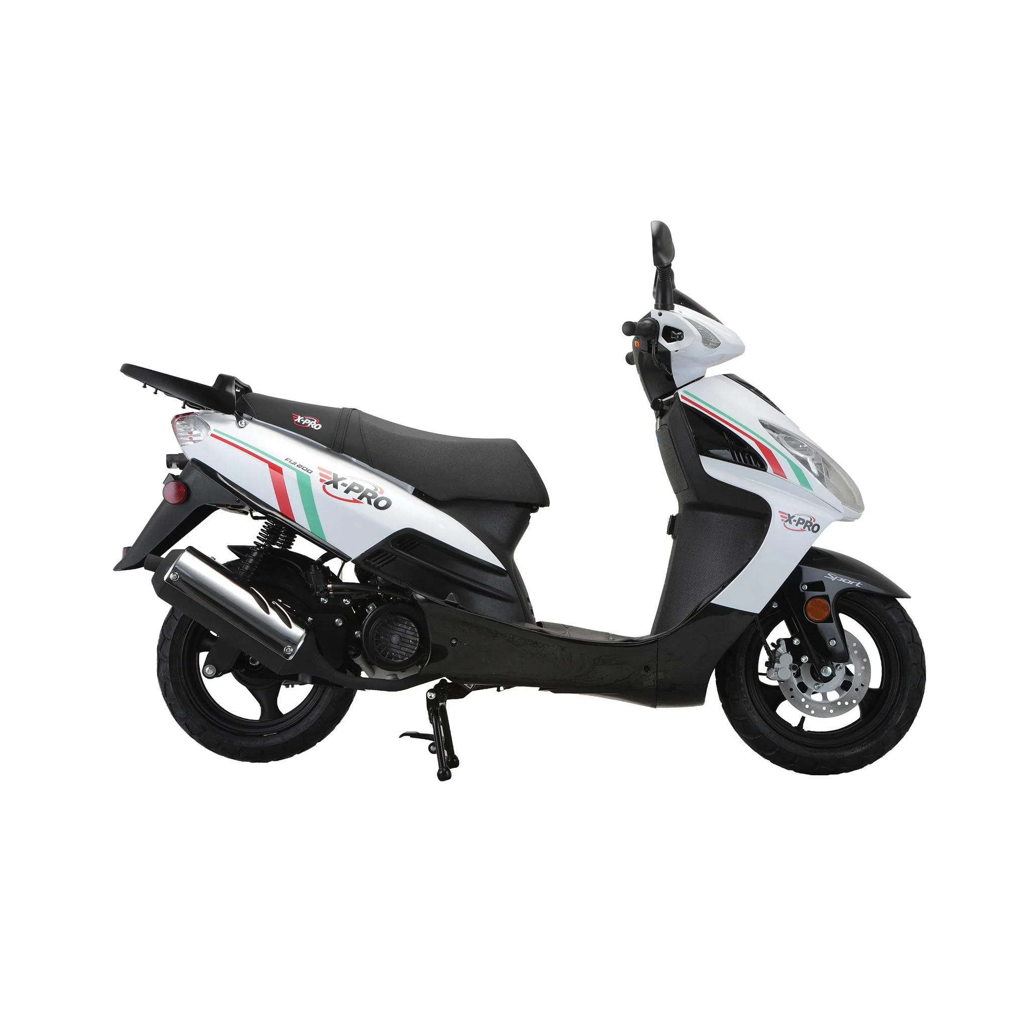 Free Shipping! X-PRO Fiji 200 Moped Scooter with 13" Aluminum Wheels! Electric/Kick Start! - Image 16