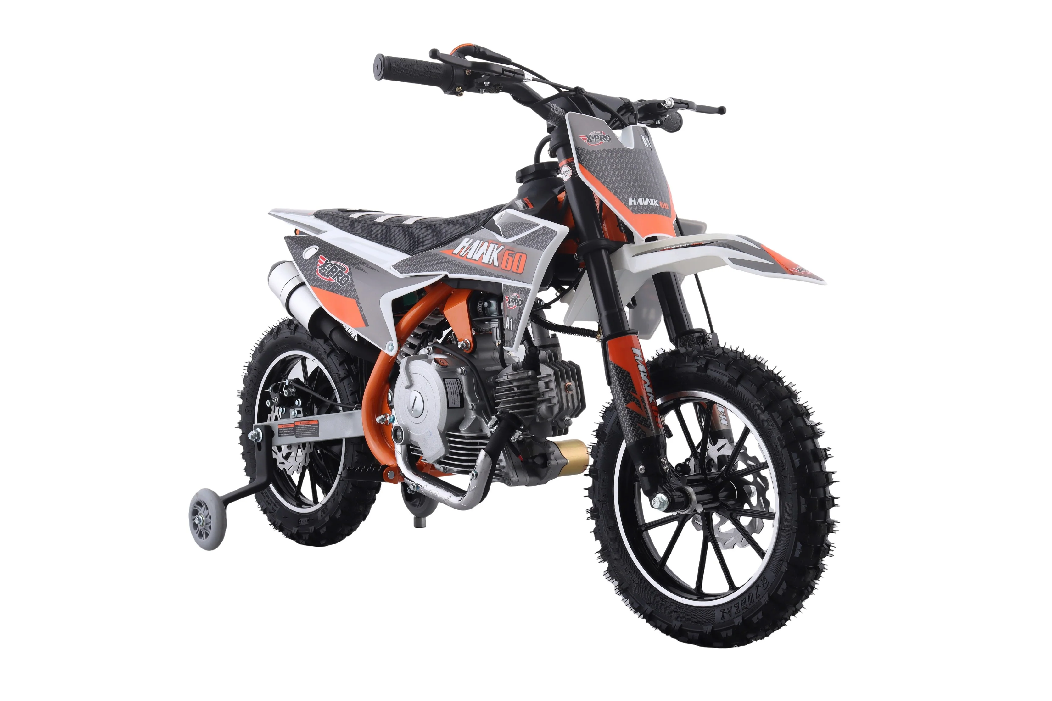 Free Shipping! X-PRO Hawk 60 Dirt Bike with CVT Transmission, Electric start, Disc Brake! 10in Wheels! With Free Training Wheels! - Image 11
