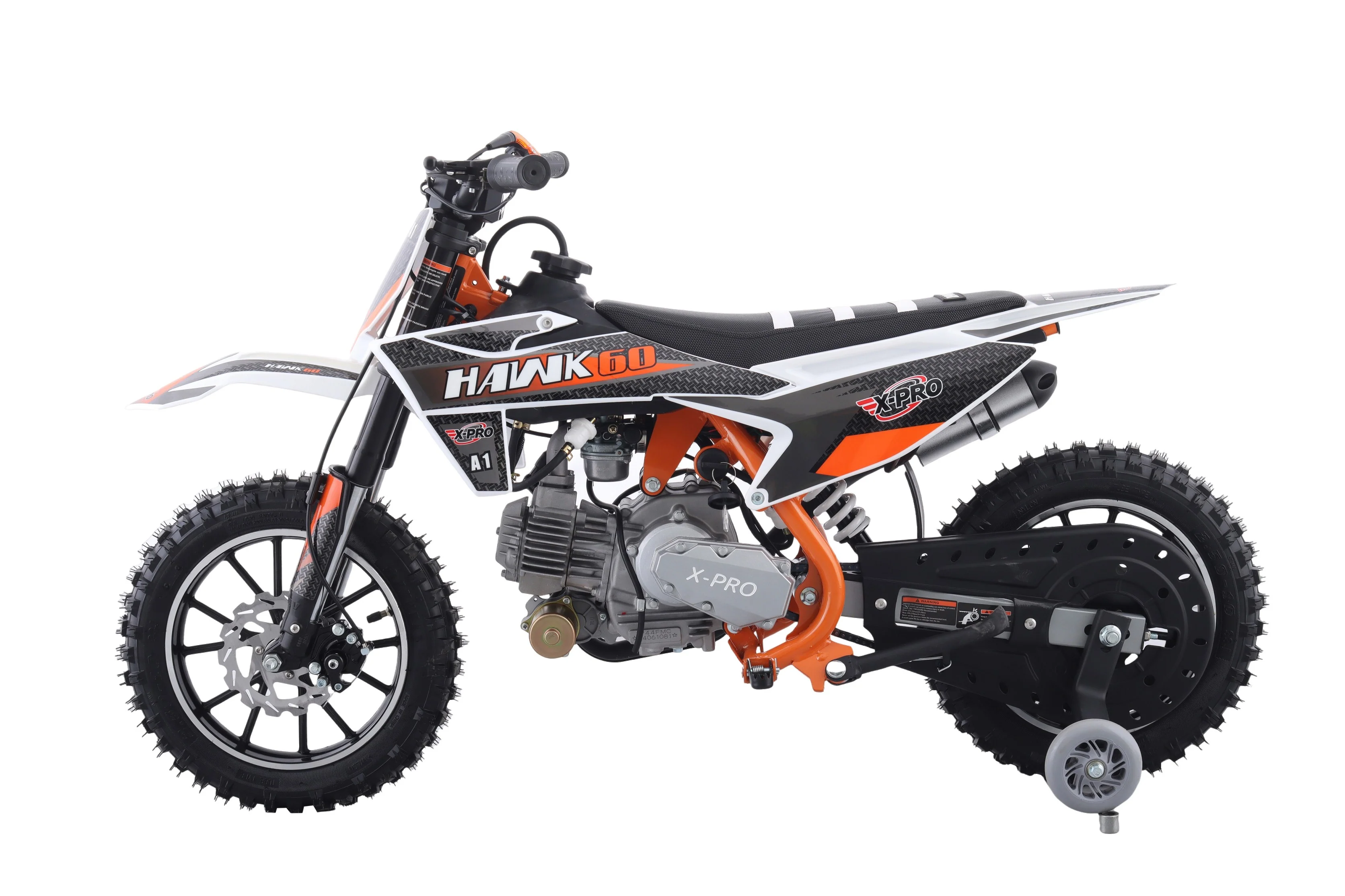 Free Shipping! X-PRO Hawk 60 Dirt Bike with CVT Transmission, Electric start, Disc Brake! 10in Wheels! With Free Training Wheels! - Image 15