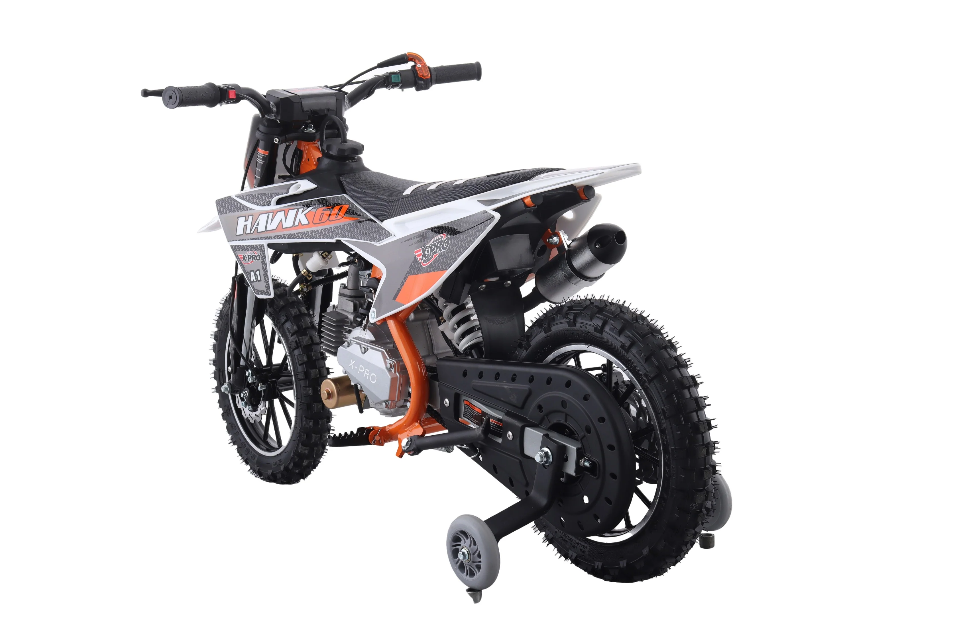 Free Shipping! X-PRO Hawk 60 Dirt Bike with CVT Transmission, Electric start, Disc Brake! 10in Wheels! With Free Training Wheels! - Image 20