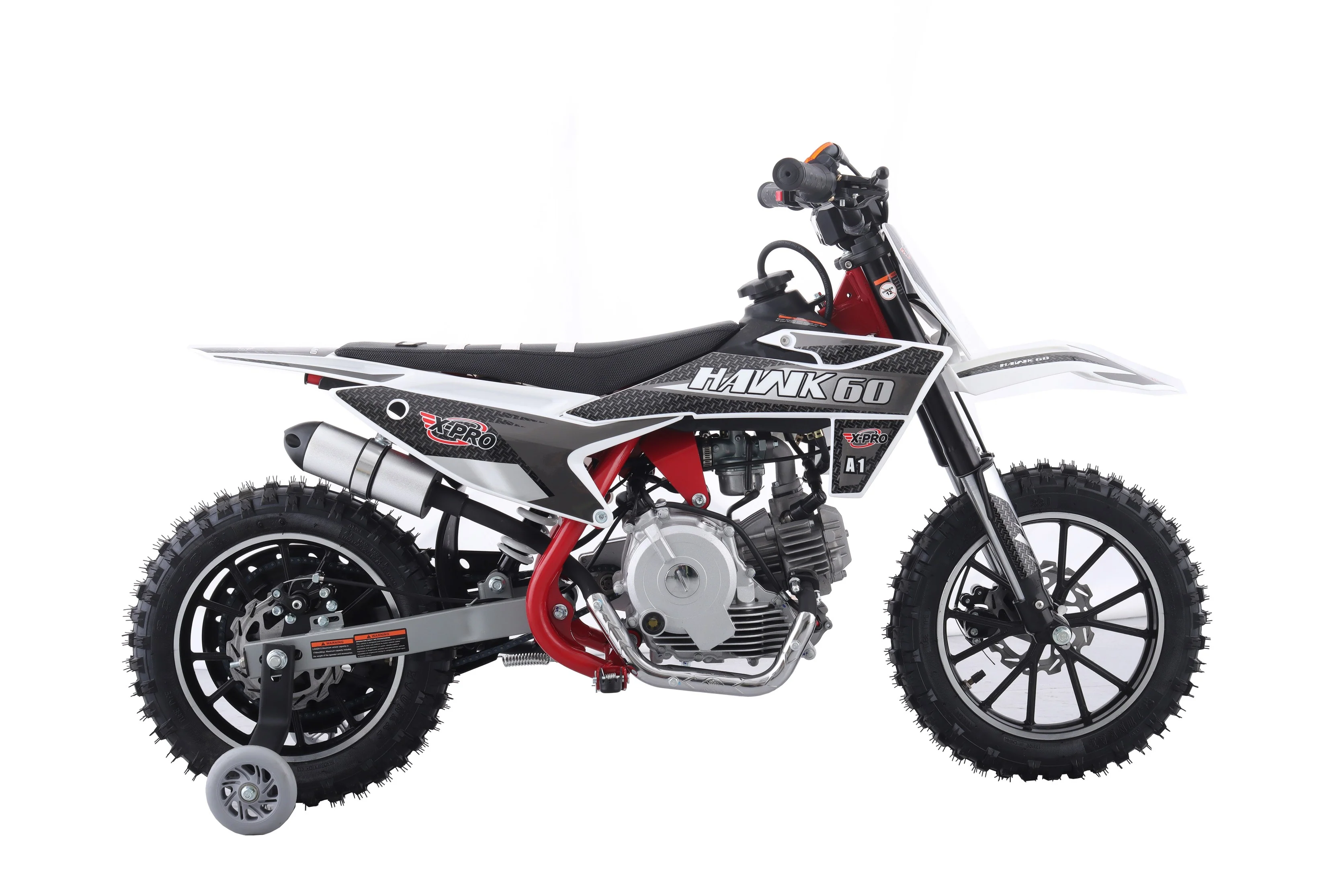 Free Shipping! X-PRO Hawk 60 Dirt Bike with CVT Transmission, Electric start, Disc Brake! 10in Wheels! With Free Training Wheels! - Image 30