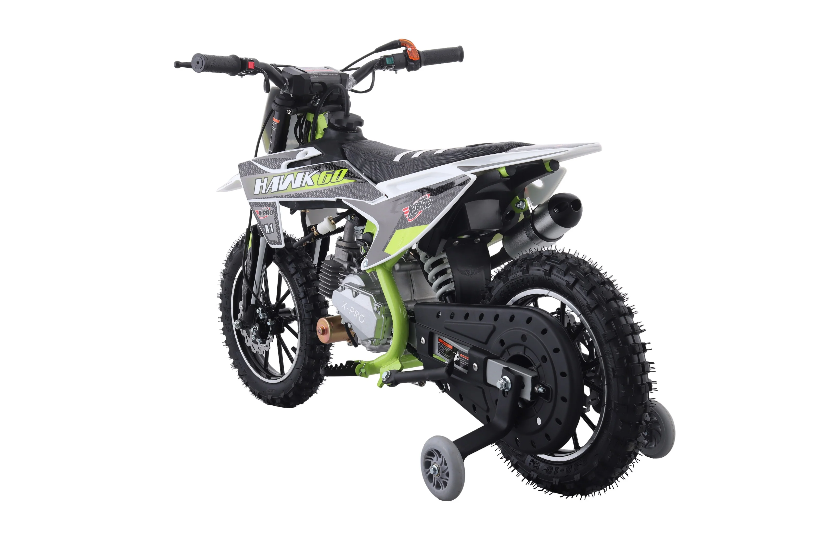 Free Shipping! X-PRO Hawk 60 Dirt Bike with CVT Transmission, Electric start, Disc Brake! 10in Wheels! With Free Training Wheels! - Image 7