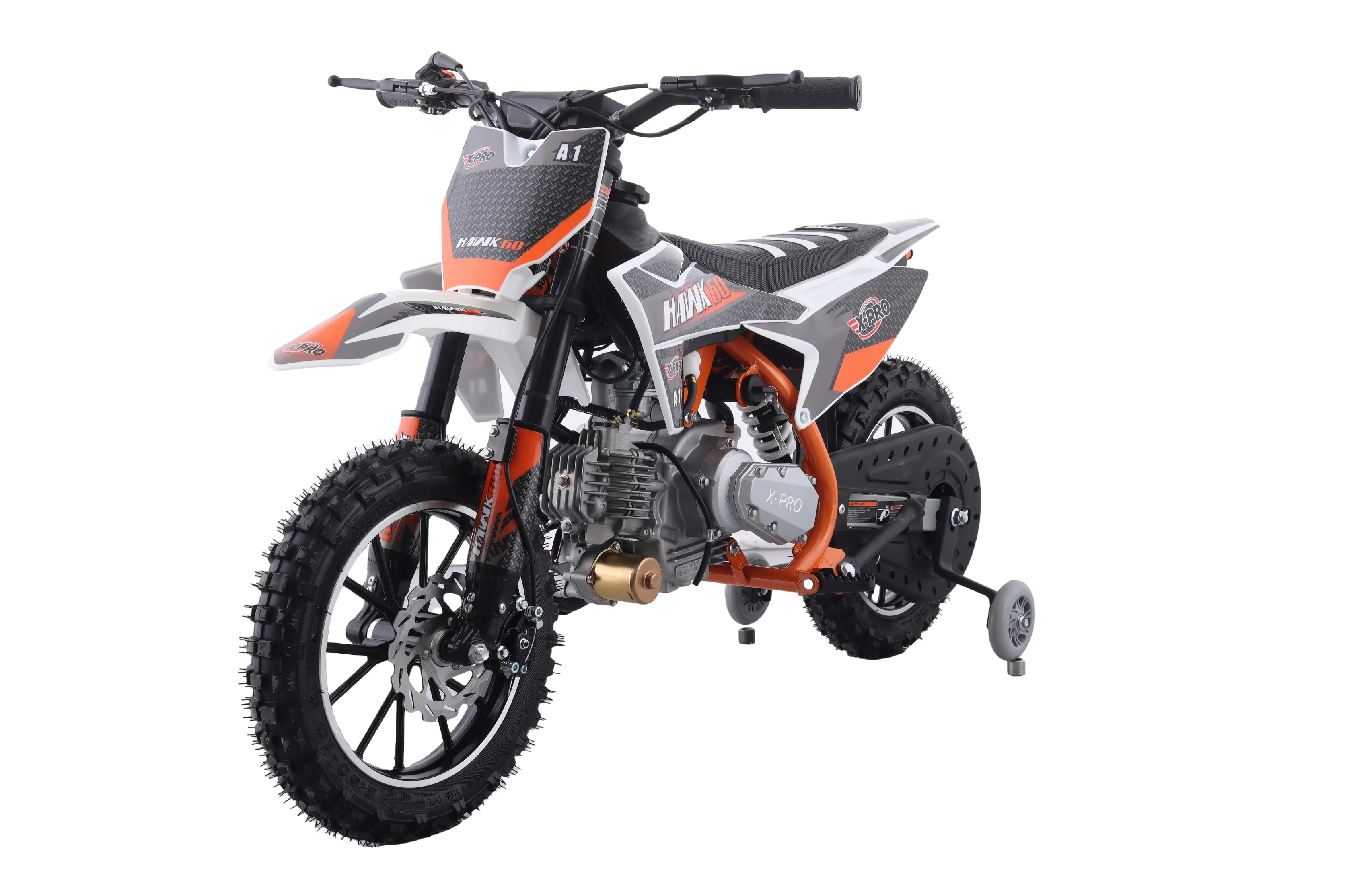 Free Shipping! X-PRO Hawk 60 Dirt Bike with CVT Transmission, Electric start, Disc Brake! 10in Wheels! With Free Training Wheels! - Image 9