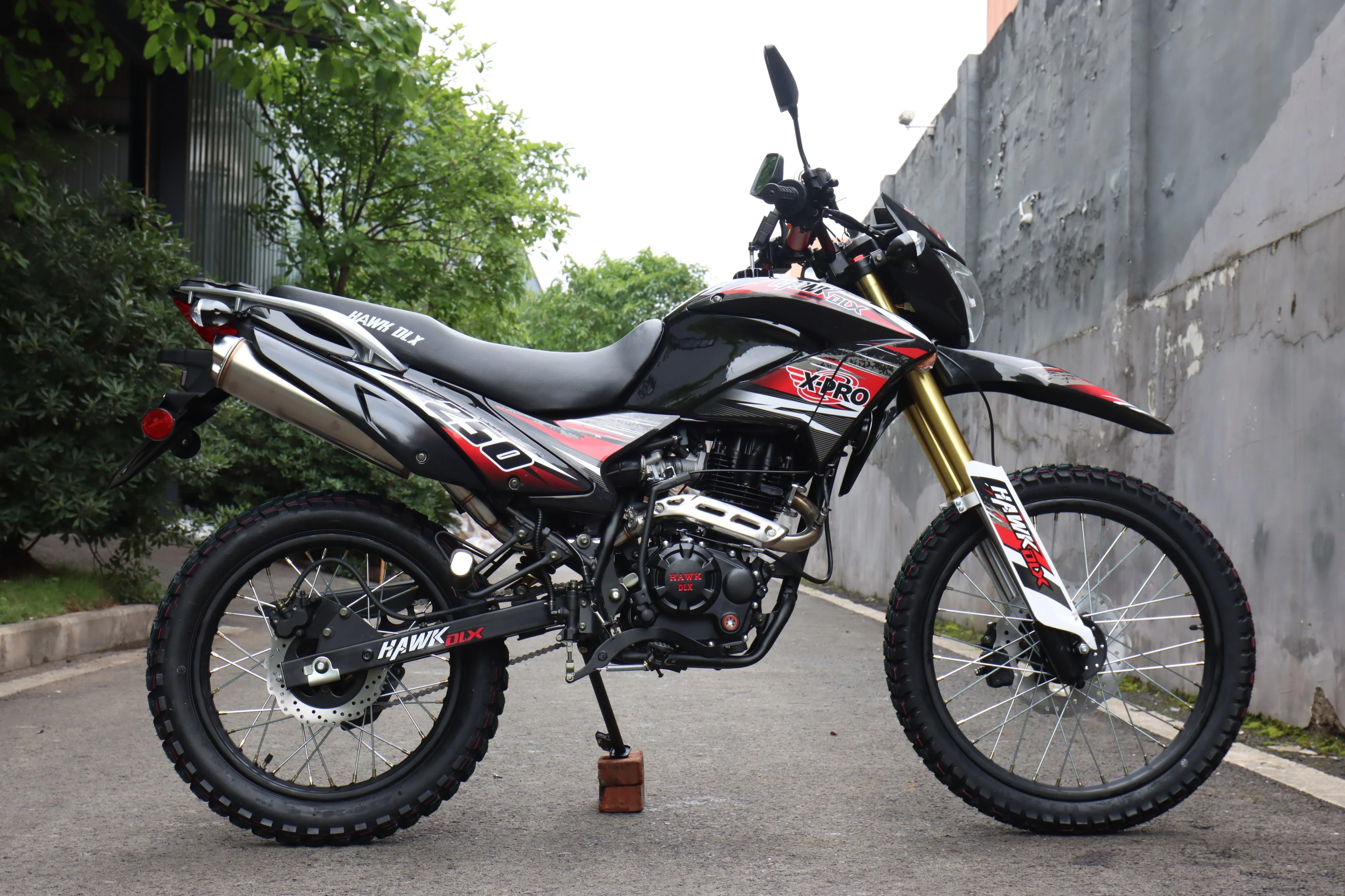 Free Shipping! X-PRO Hawk DLX 250 EFI Fuel Injection Motorcycle with 5-speed Manual Transmission and Electric/kick Start! Big 21in/18in Wheels! DOT Approved Street Legal! - Image 14