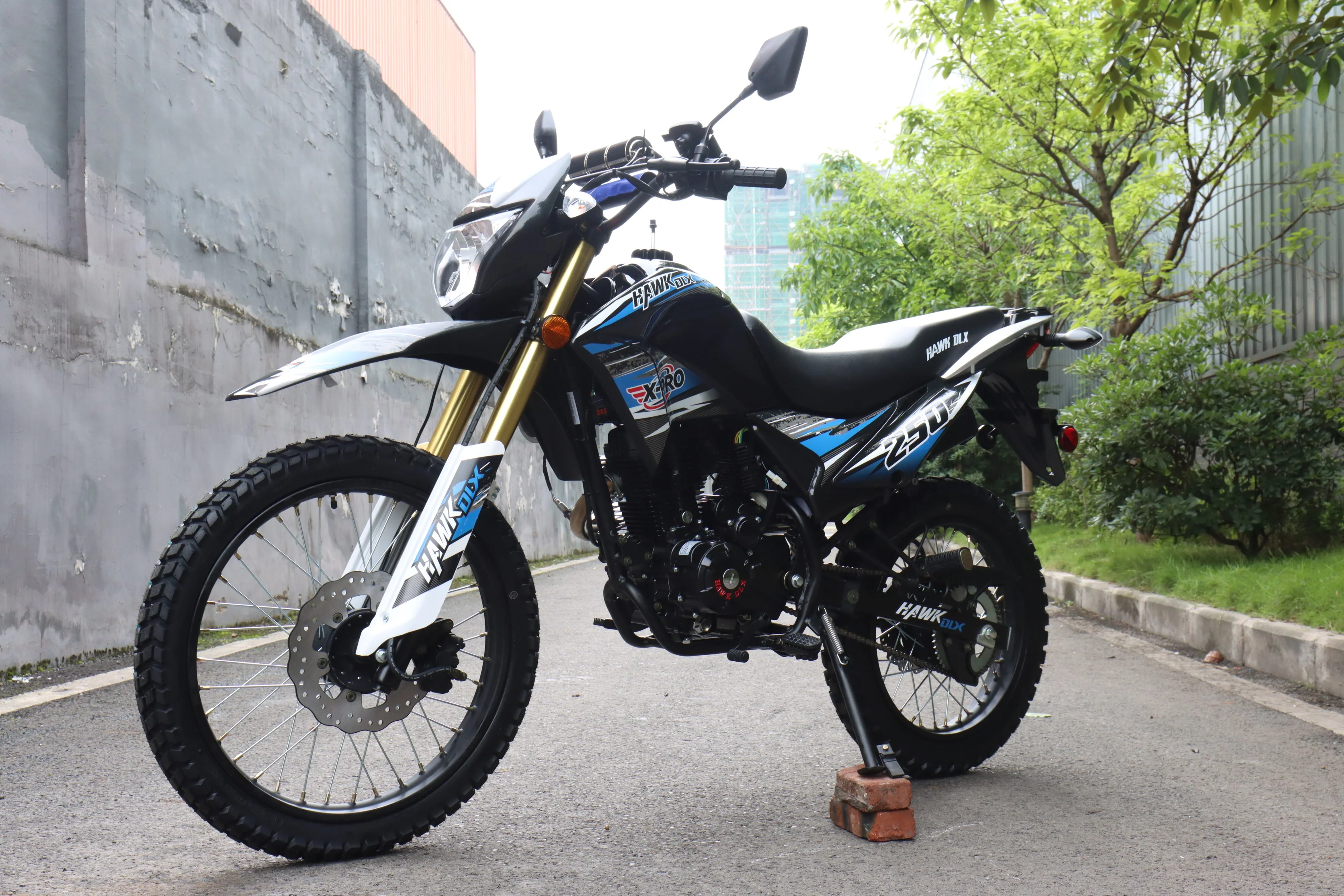 Free Shipping! X-PRO Hawk DLX 250 EFI Fuel Injection Motorcycle with 5-speed Manual Transmission and Electric/kick Start! Big 21in/18in Wheels! DOT Approved Street Legal! - Image 4