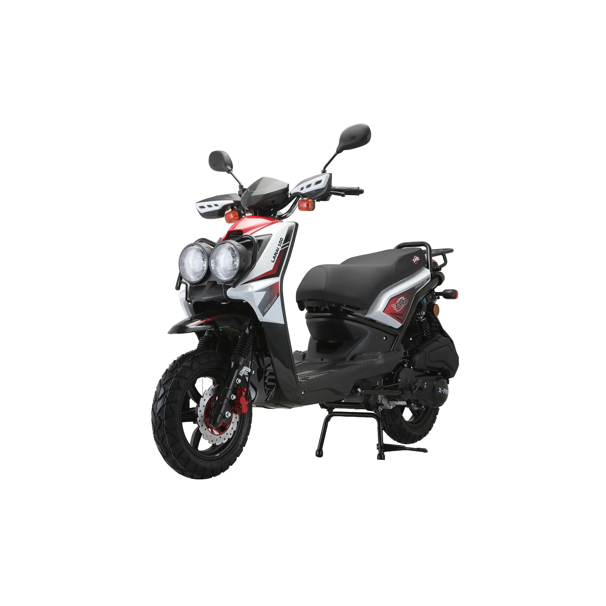 Free Shipping! X-PRO Lanai 150cc Moped Scooter with 12" Aluminum Wheels, Electric/Kick Start, Dual Headlights and Tail Lights! - Image 13