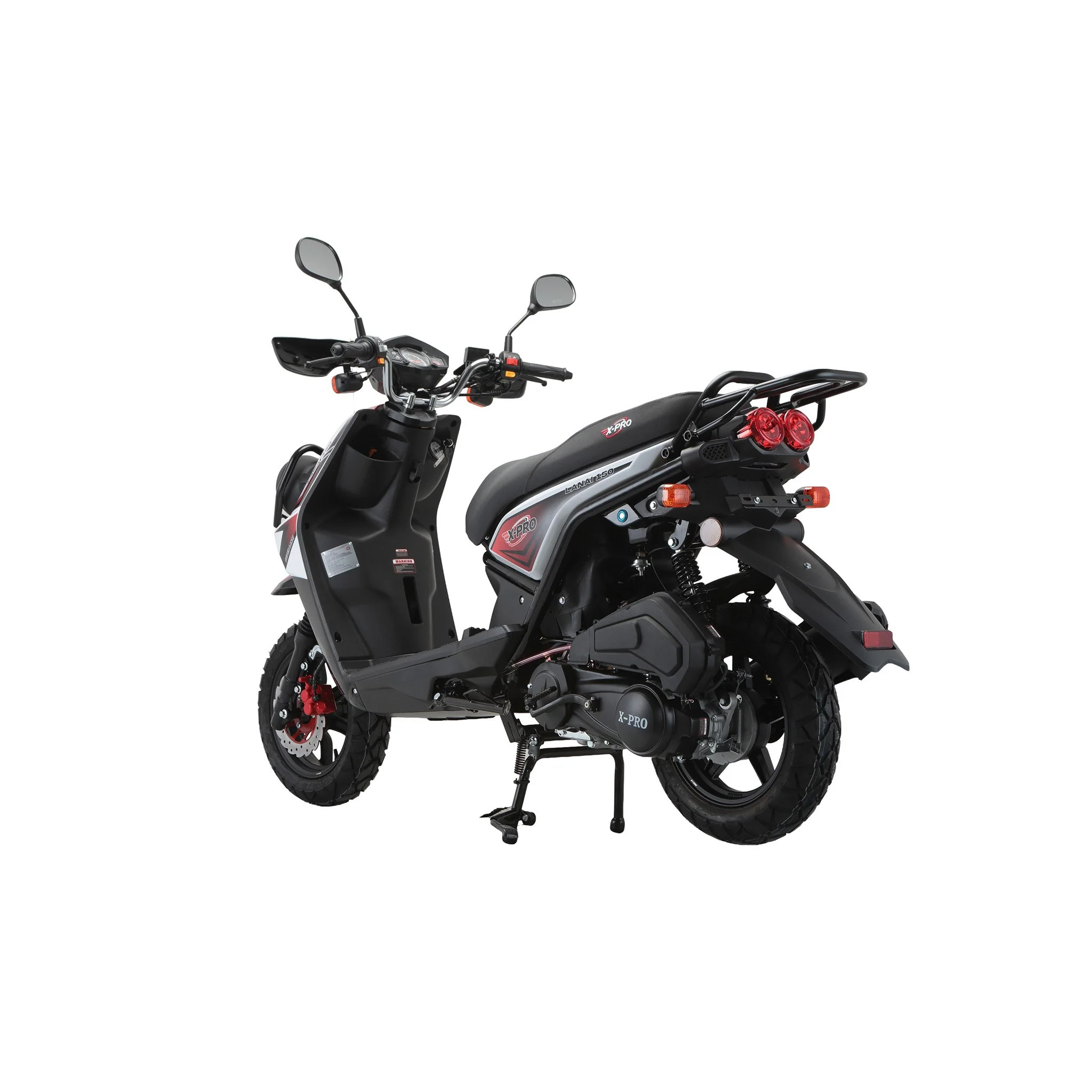 Free Shipping! X-PRO Lanai 150cc Moped Scooter with 12" Aluminum Wheels, Electric/Kick Start, Dual Headlights and Tail Lights! - Image 19