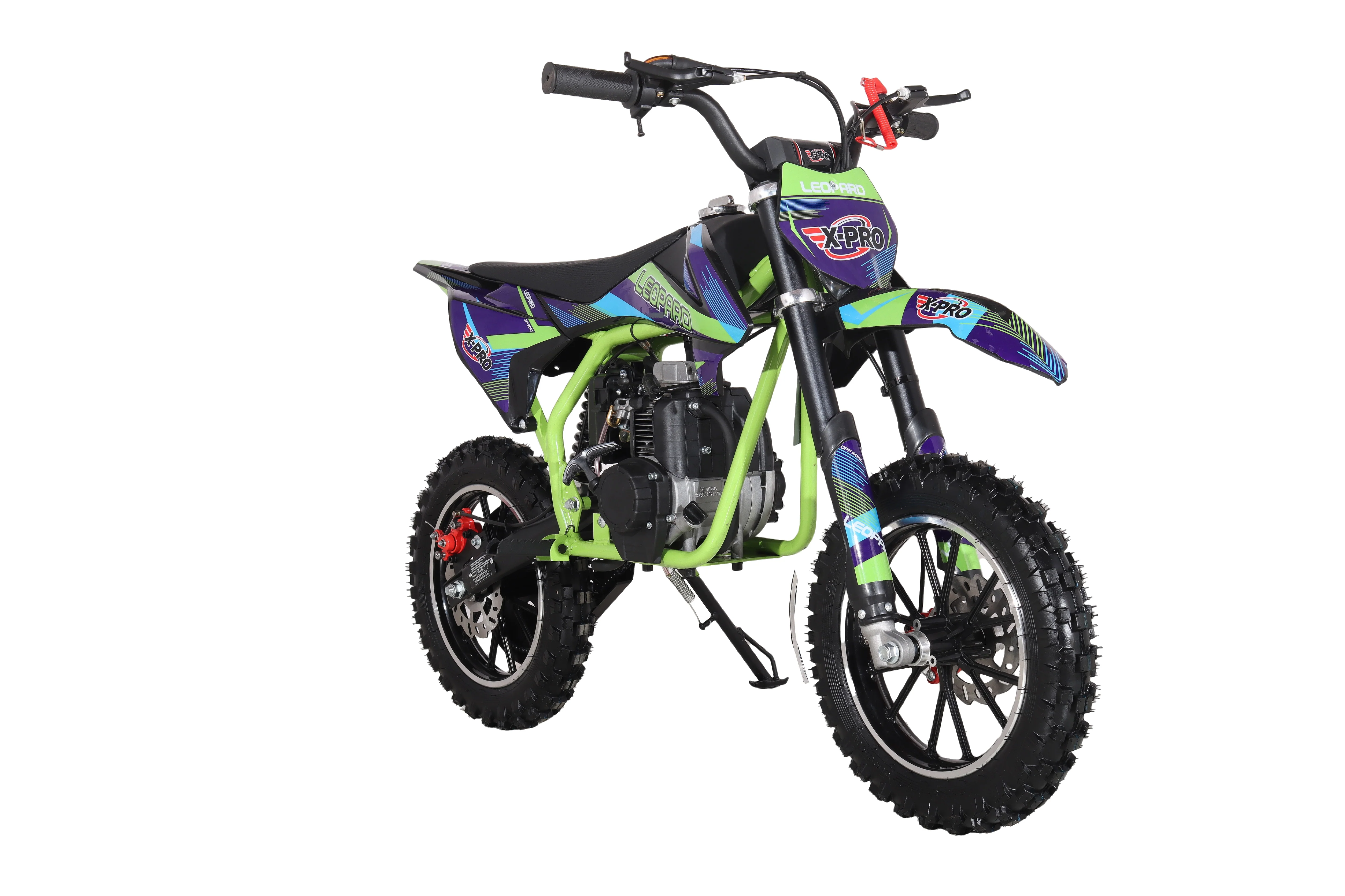 X-PRO Leopard Mini Dirt Bike, Gas Power 4 Stroke Dirt Bike! 40CC Pit Bike, Pull Start, 10" Wheels! - Image 18
