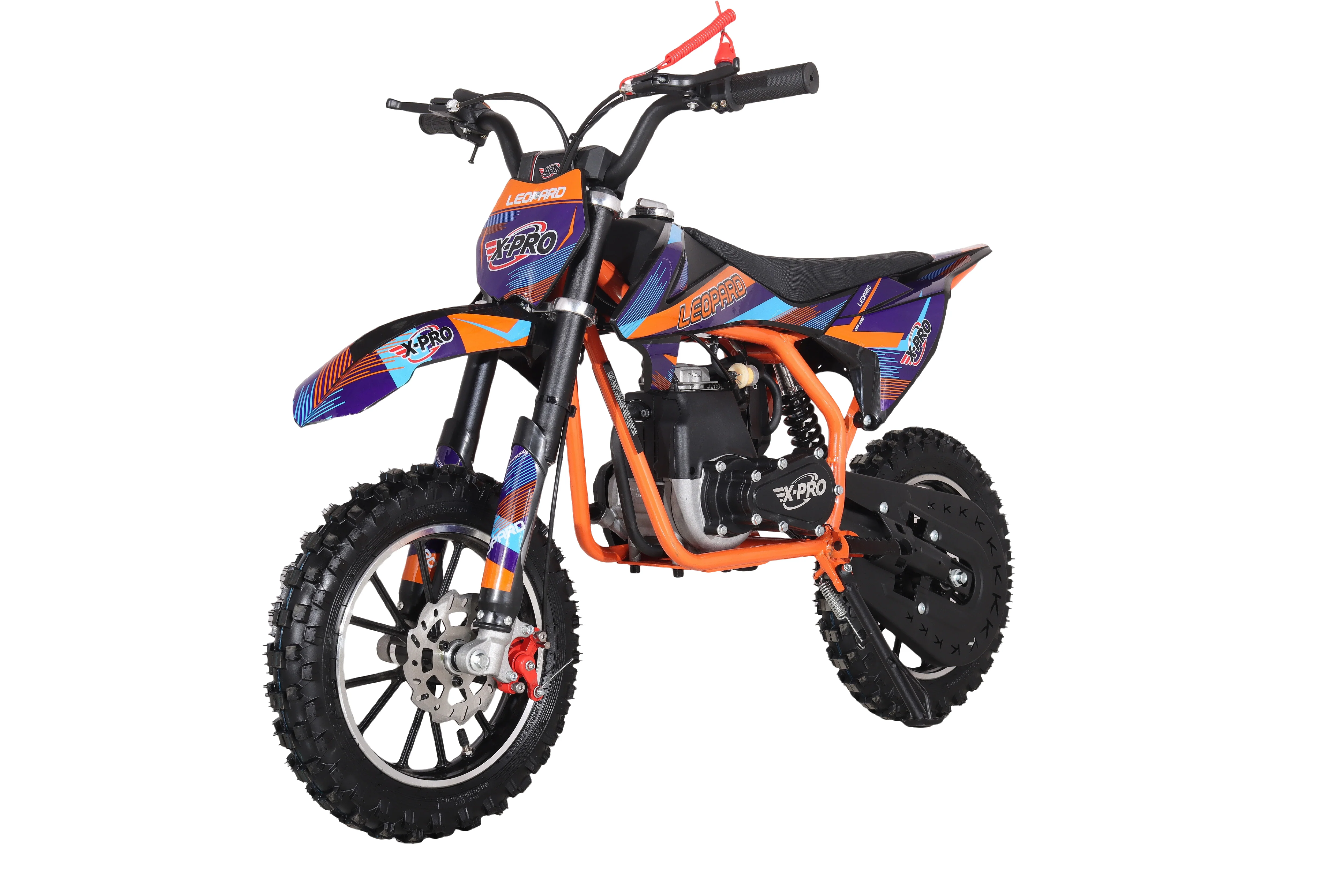 X-PRO Leopard Mini Dirt Bike, Gas Power 4 Stroke Dirt Bike! 40CC Pit Bike, Pull Start, 10" Wheels! - Image 24