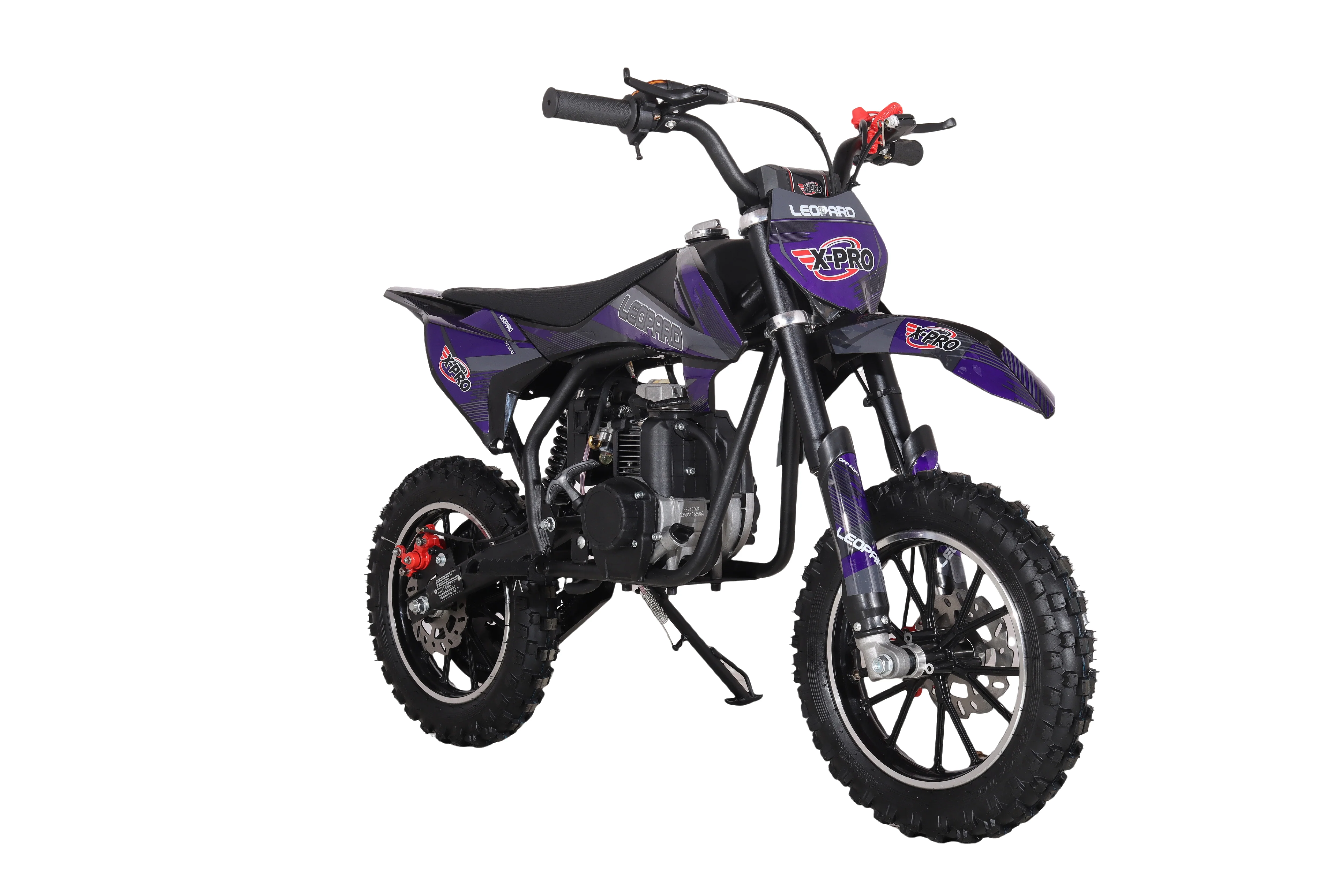 X-PRO Leopard Mini Dirt Bike, Gas Power 4 Stroke Dirt Bike! 40CC Pit Bike, Pull Start, 10" Wheels! - Image 3