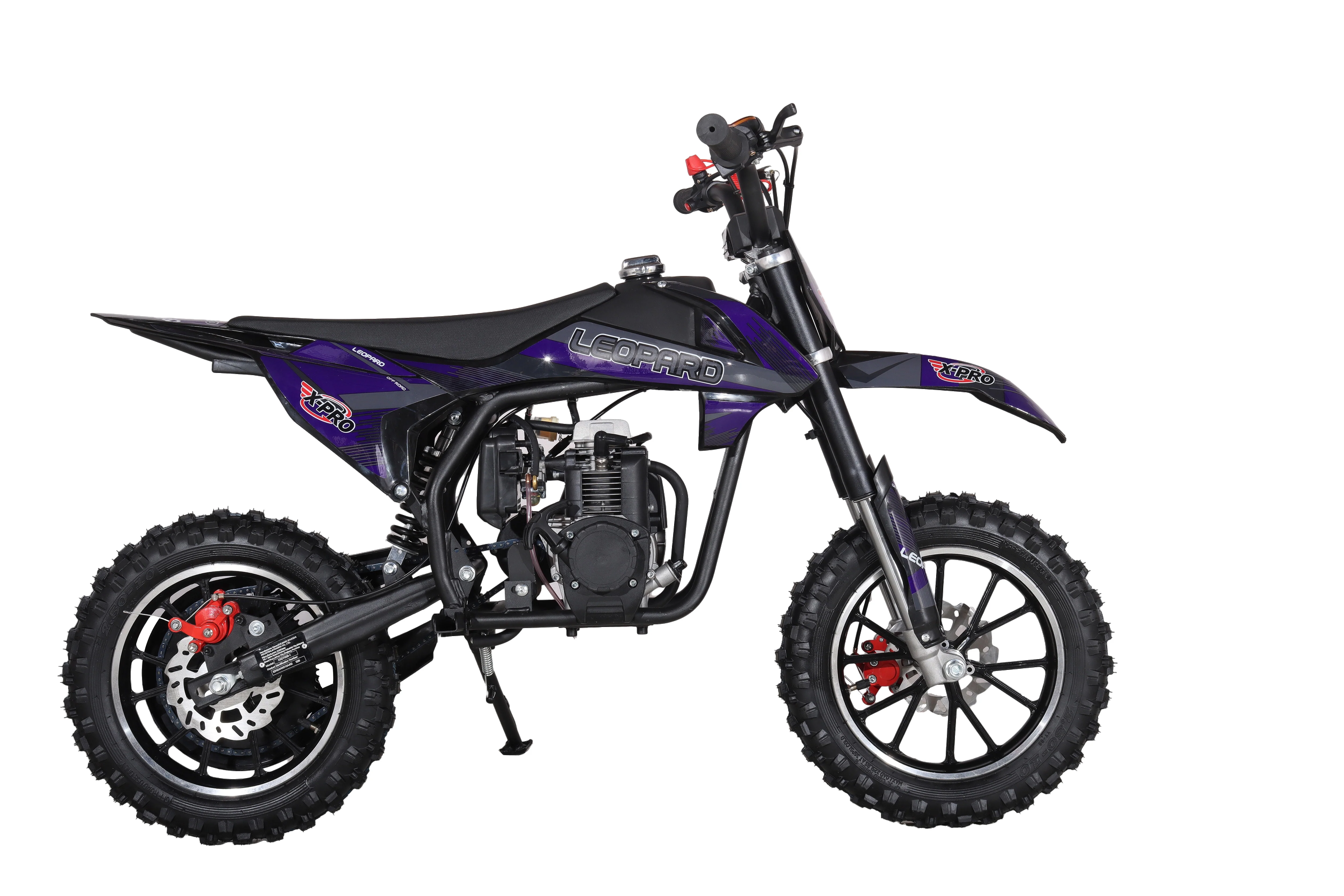 X-PRO Leopard Mini Dirt Bike, Gas Power 4 Stroke Dirt Bike! 40CC Pit Bike, Pull Start, 10" Wheels! - Image 4