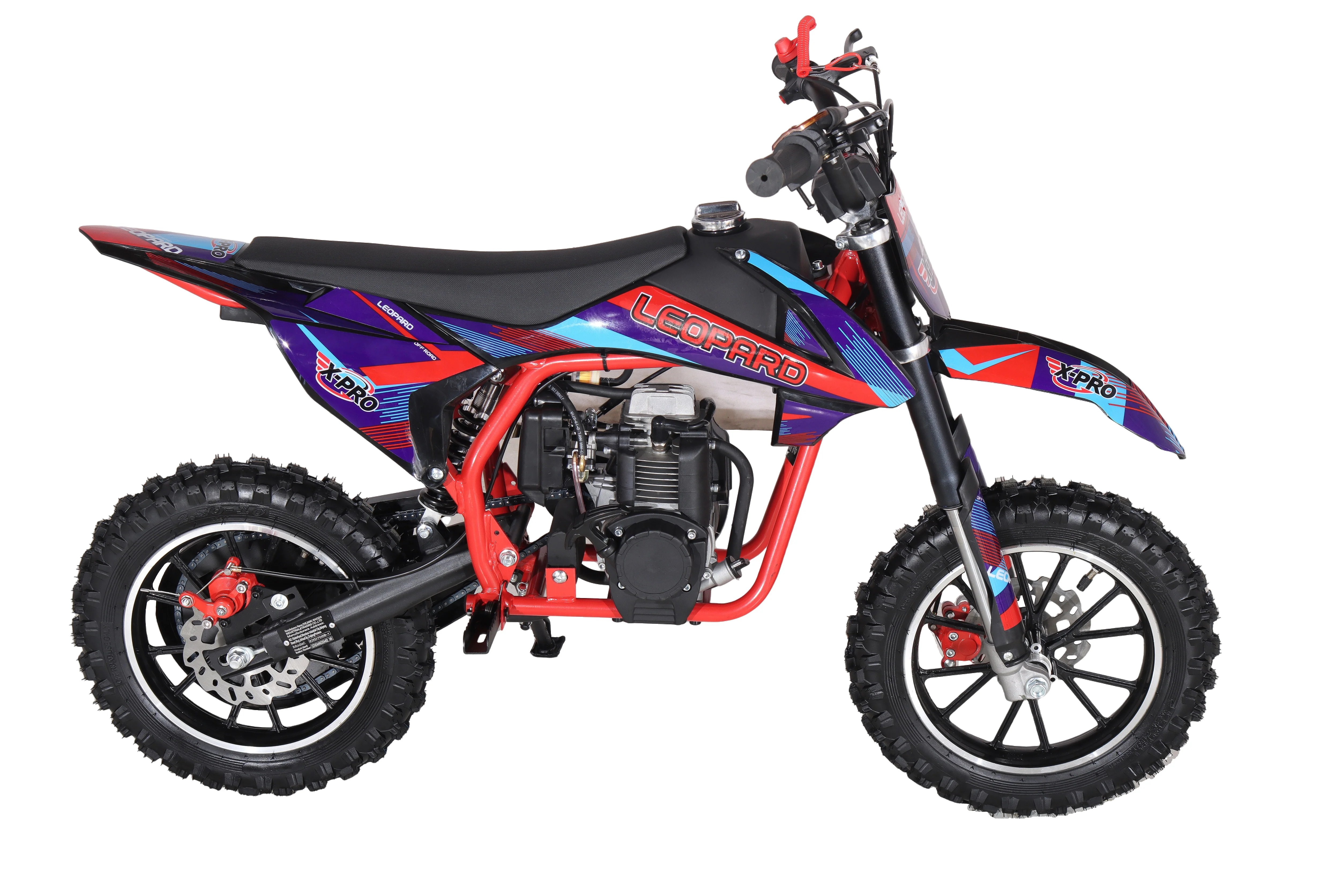 X-PRO Leopard Mini Dirt Bike, Gas Power 4 Stroke Dirt Bike! 40CC Pit Bike, Pull Start, 10" Wheels! - Image 42