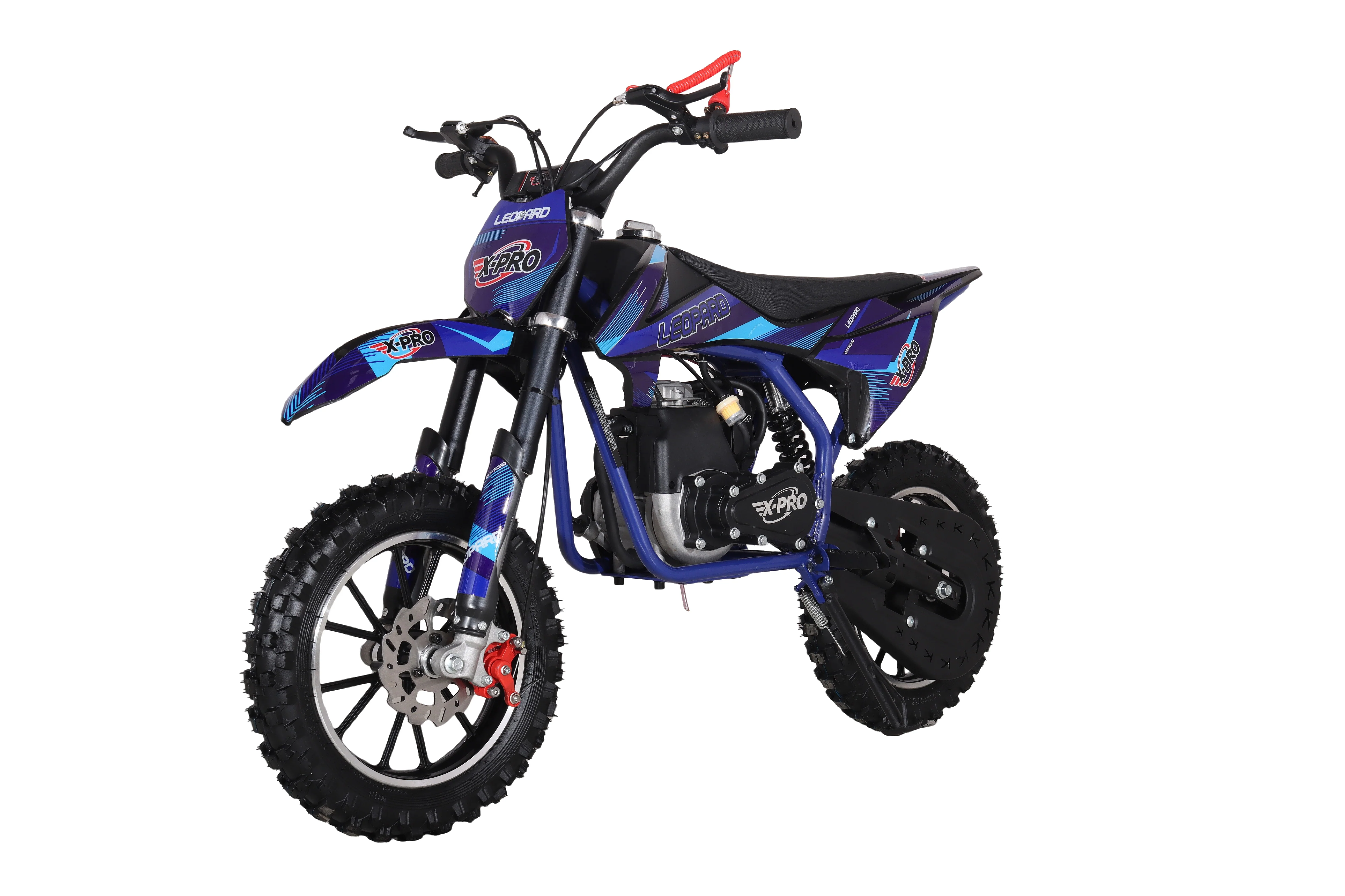 X-PRO Leopard Mini Dirt Bike, Gas Power 4 Stroke Dirt Bike! 40CC Pit Bike, Pull Start, 10" Wheels! - Image 8