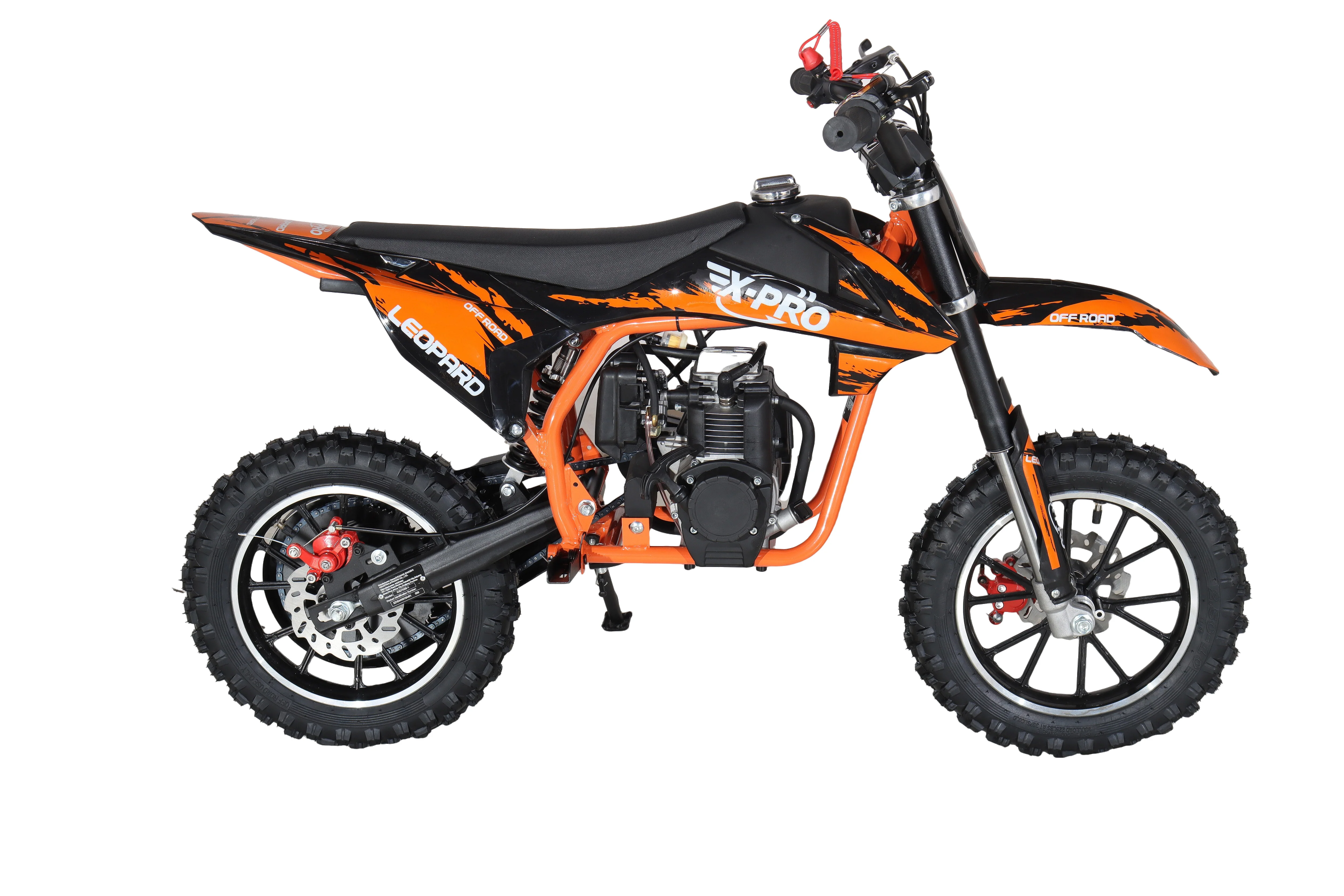 Free Shipping! X-PRO Leopard Mini Dirt Bike, Gas Power 4 Stroke Dirt Bike! 40CC Pit Bike, Pull Start, 10in Wheels! - Image 23