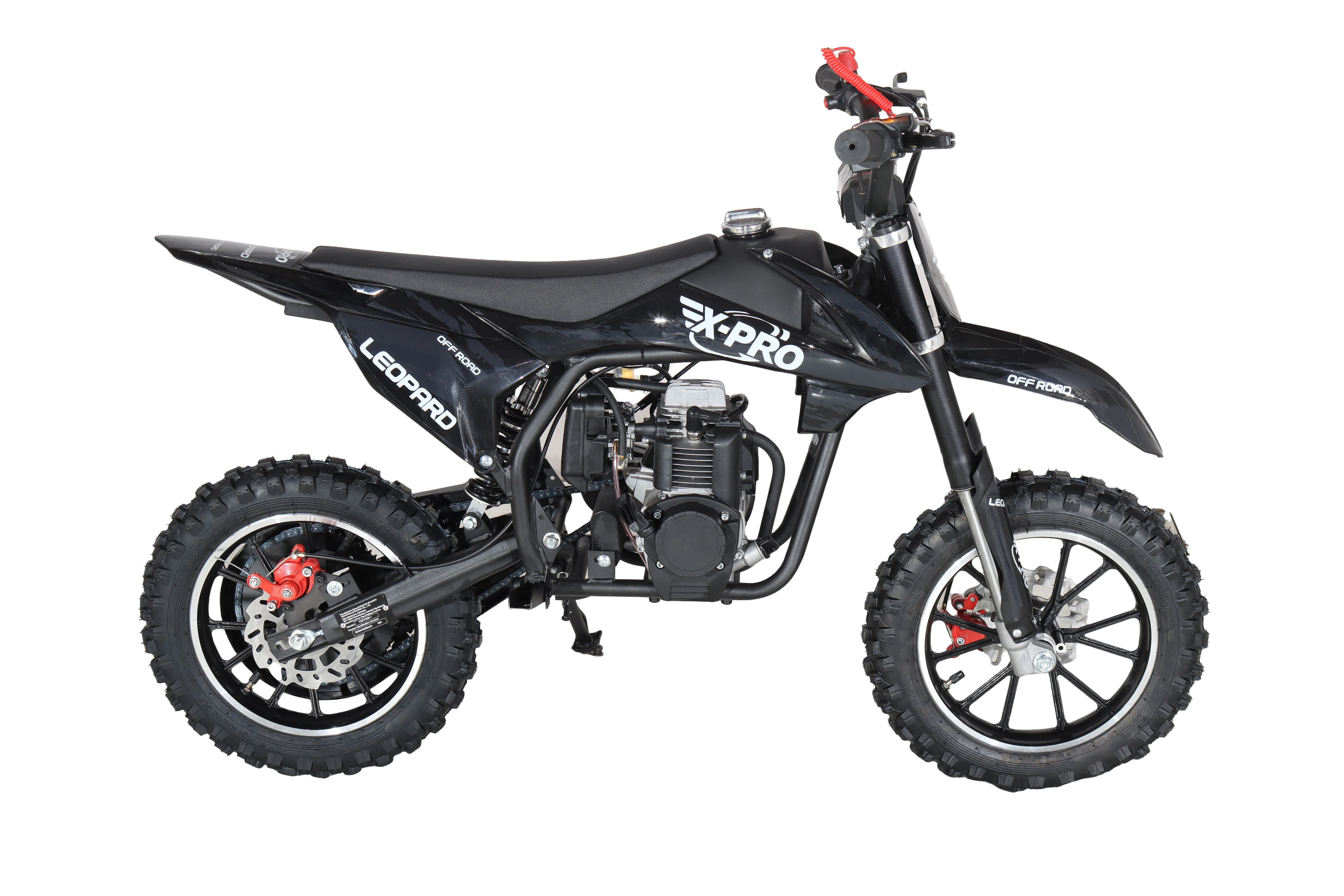 Free Shipping! X-PRO Leopard Mini Dirt Bike, Gas Power 4 Stroke Dirt Bike! 40CC Pit Bike, Pull Start, 10in Wheels! - Image 4