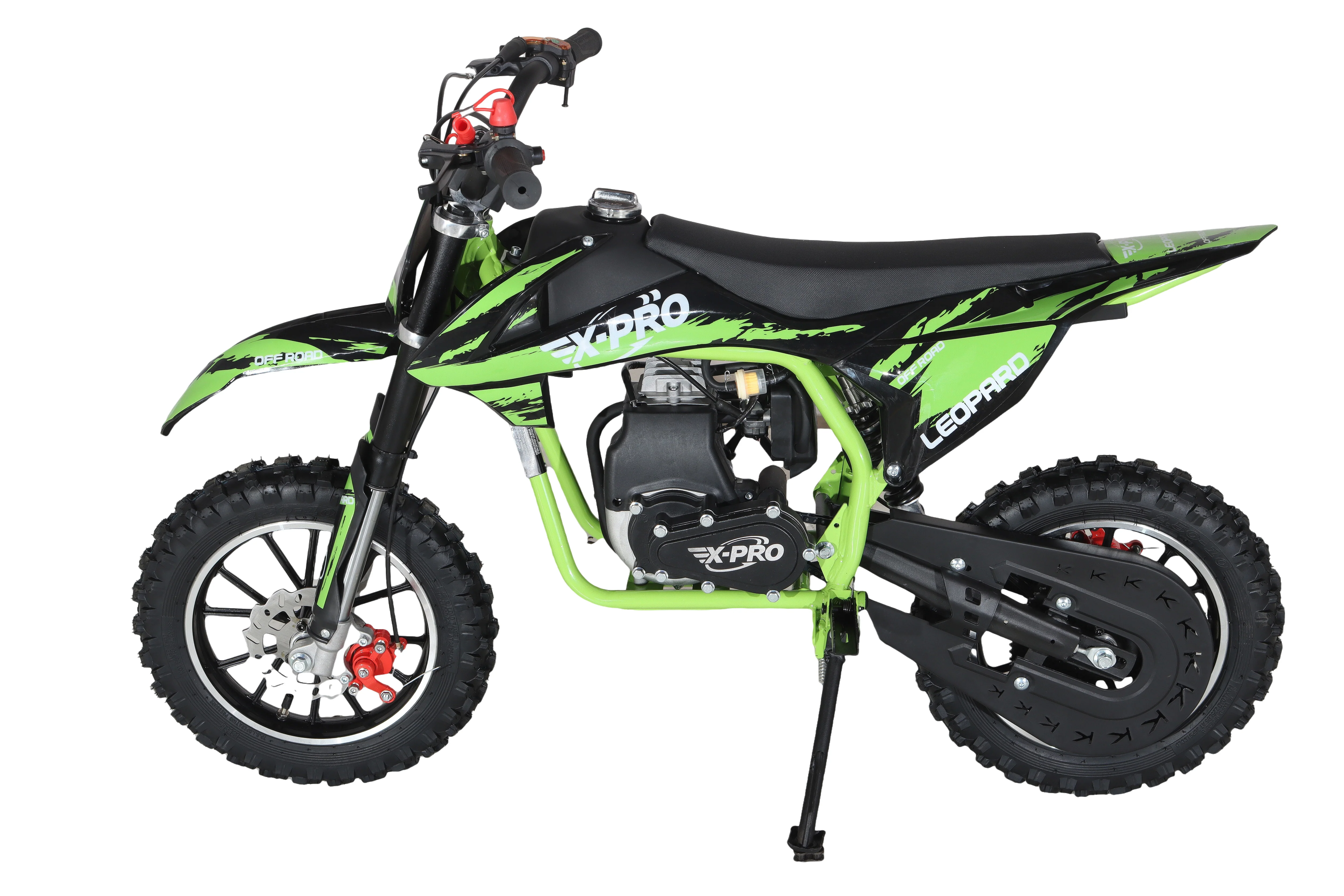 Free Shipping! X-PRO Leopard Mini Dirt Bike, Gas Power 4 Stroke Dirt Bike! 40CC Pit Bike, Pull Start, 10in Wheels! - Image 48