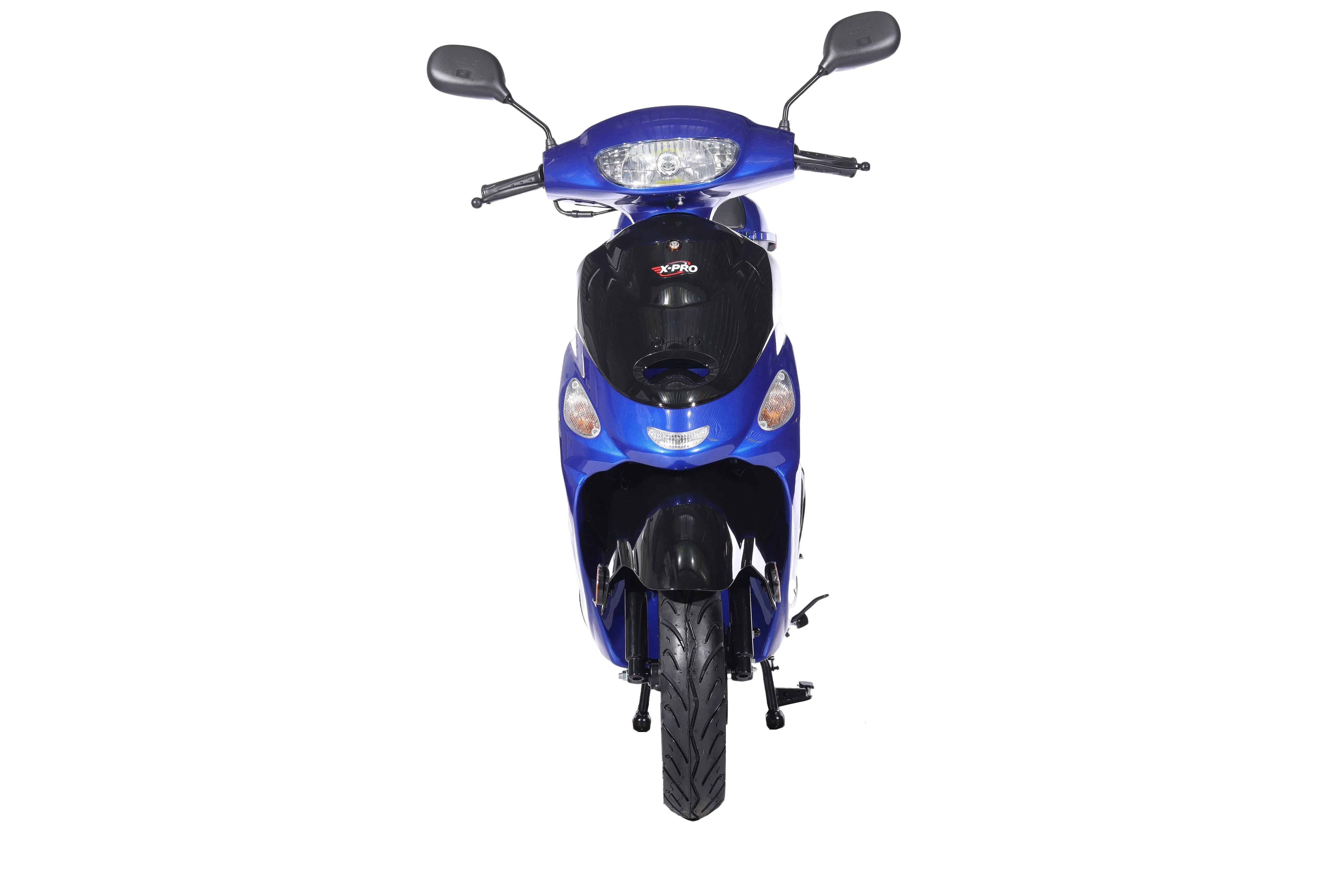 Free Shipping! X-PRO Milos 50cc Moped Scooter with 10in Aluminum Wheels, Rear Trunk, Electric/Kick Start! Large LED Headlight! - Image 50