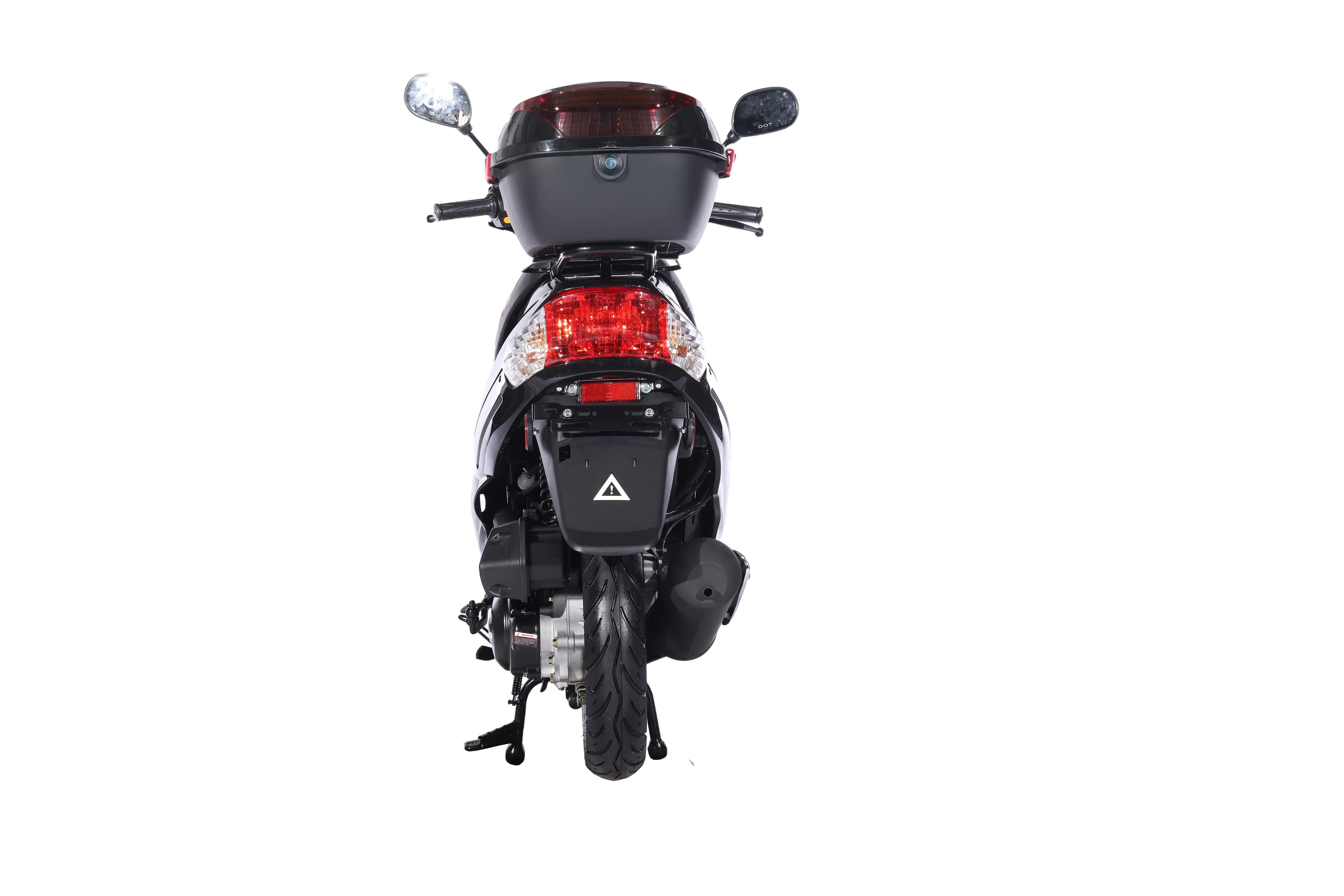 Free Shipping! X-PRO Milos 50cc Moped Scooter with 10in Aluminum Wheels, Rear Trunk, Electric/Kick Start! Large LED Headlight! - Image 6