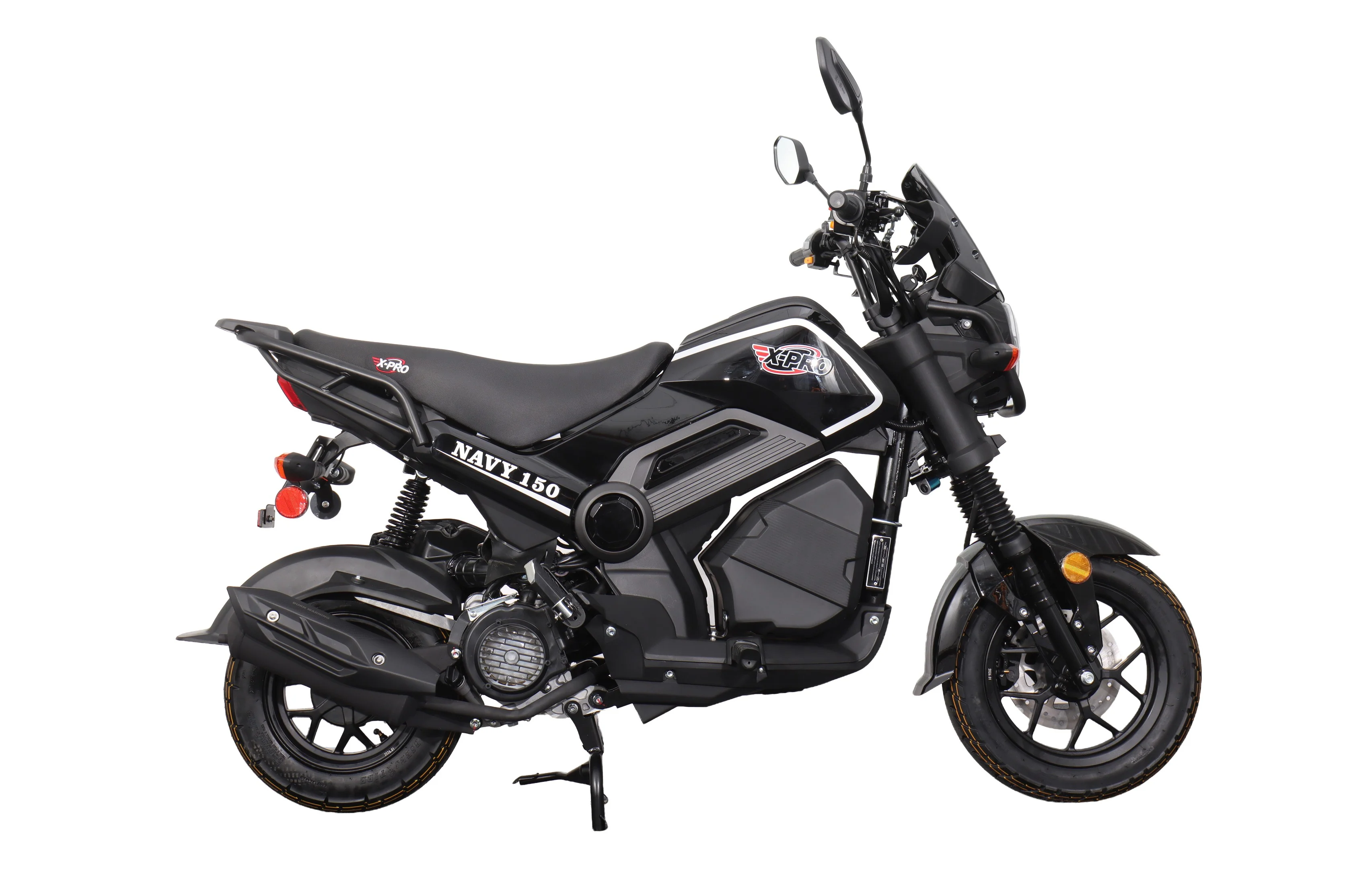 Free Shipping! X-PRO Navy 150 Motorcycle with Automatic Transmission, Electric/Kick Start! 12"/10" Aluminum Wheels! - Image 7