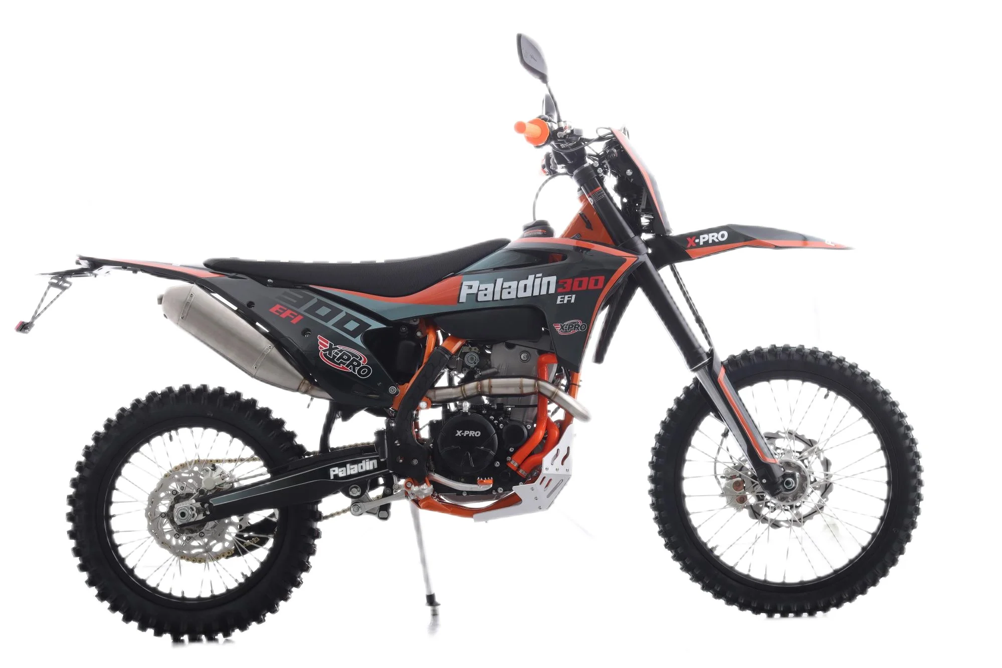 Free Shipping! X-PRO Paladin 300 EFI Dirt Bike with 6-Speed Manual Transmission and Balance Shaft and Dual Overhead Camshaft (DOHC) with Four Valves Engine, Electric Start! Big 21in/18in Wheels! - Image 4