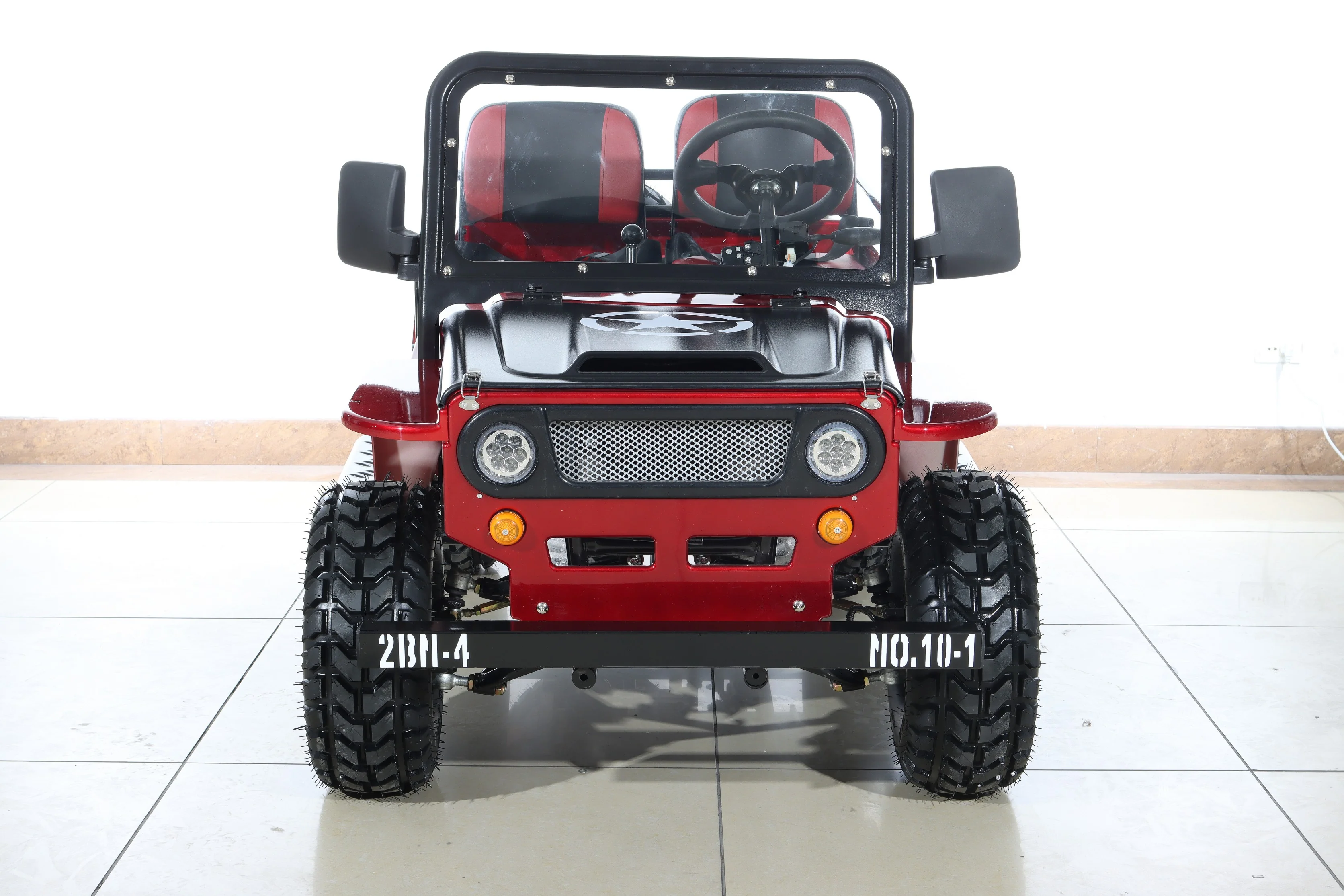 Free Shipping! X-PRO Ranger 150 Jeep Go Kart with 3-Speed Semi-Automatic Transmission w/Reverse, LED Headlights, With Windshield and Spare Tire, Big 18in Aluminium Rim Wheels! - Image 10