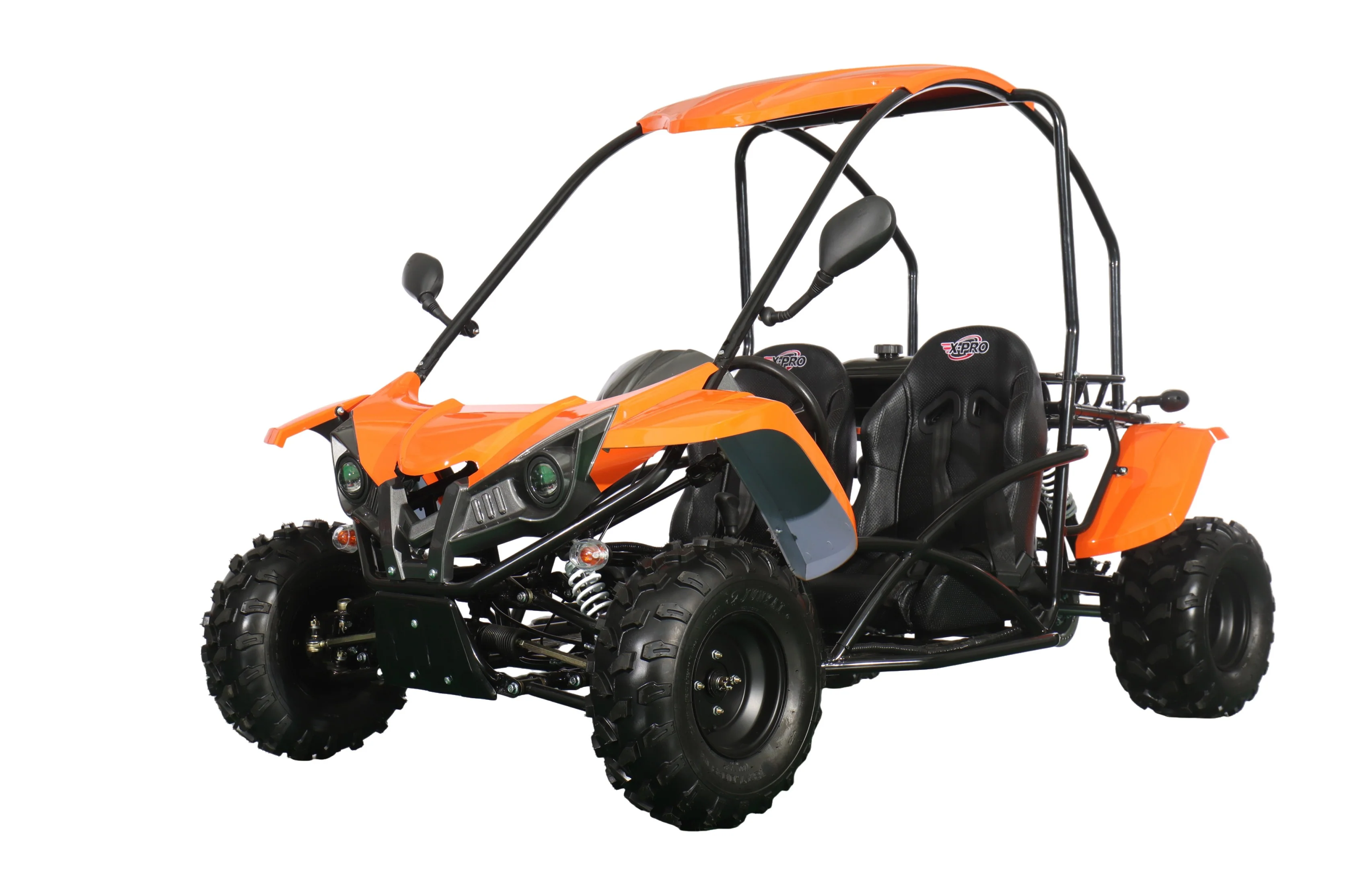 X-PRO Talon 125cc Go Kart with 3-Speed Semi-Automatic Transmission w/Reverse, LED Headlights, Big 18" Wheels! Hardtop Roof! - Image 17