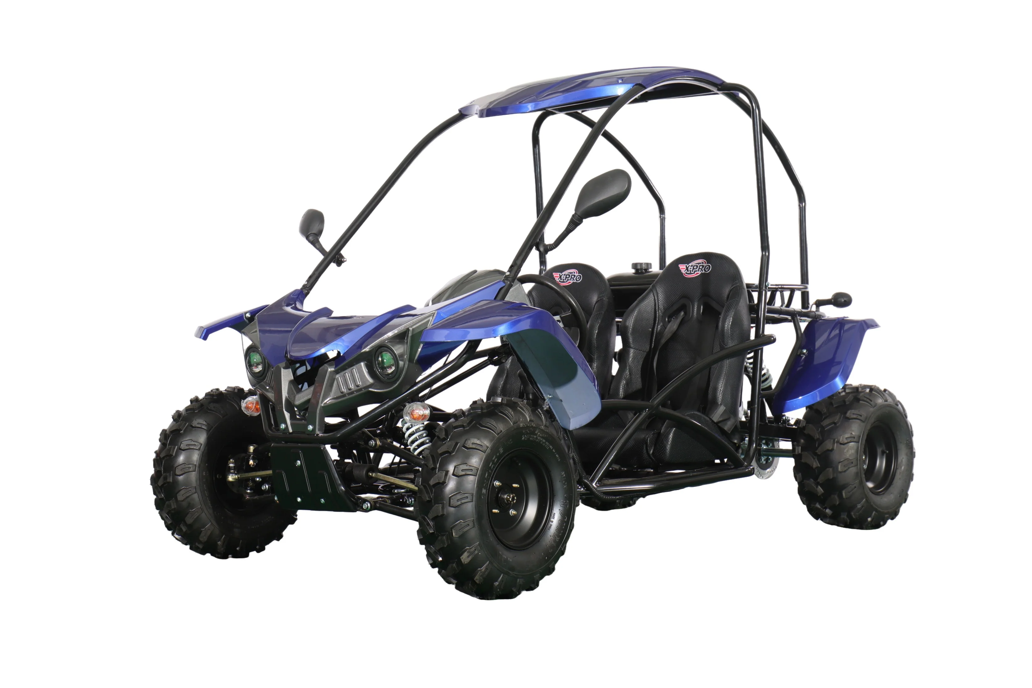 X-PRO Talon 125cc Go Kart with 3-Speed Semi-Automatic Transmission w/Reverse, LED Headlights, Big 18" Wheels! Hardtop Roof! - Image 25