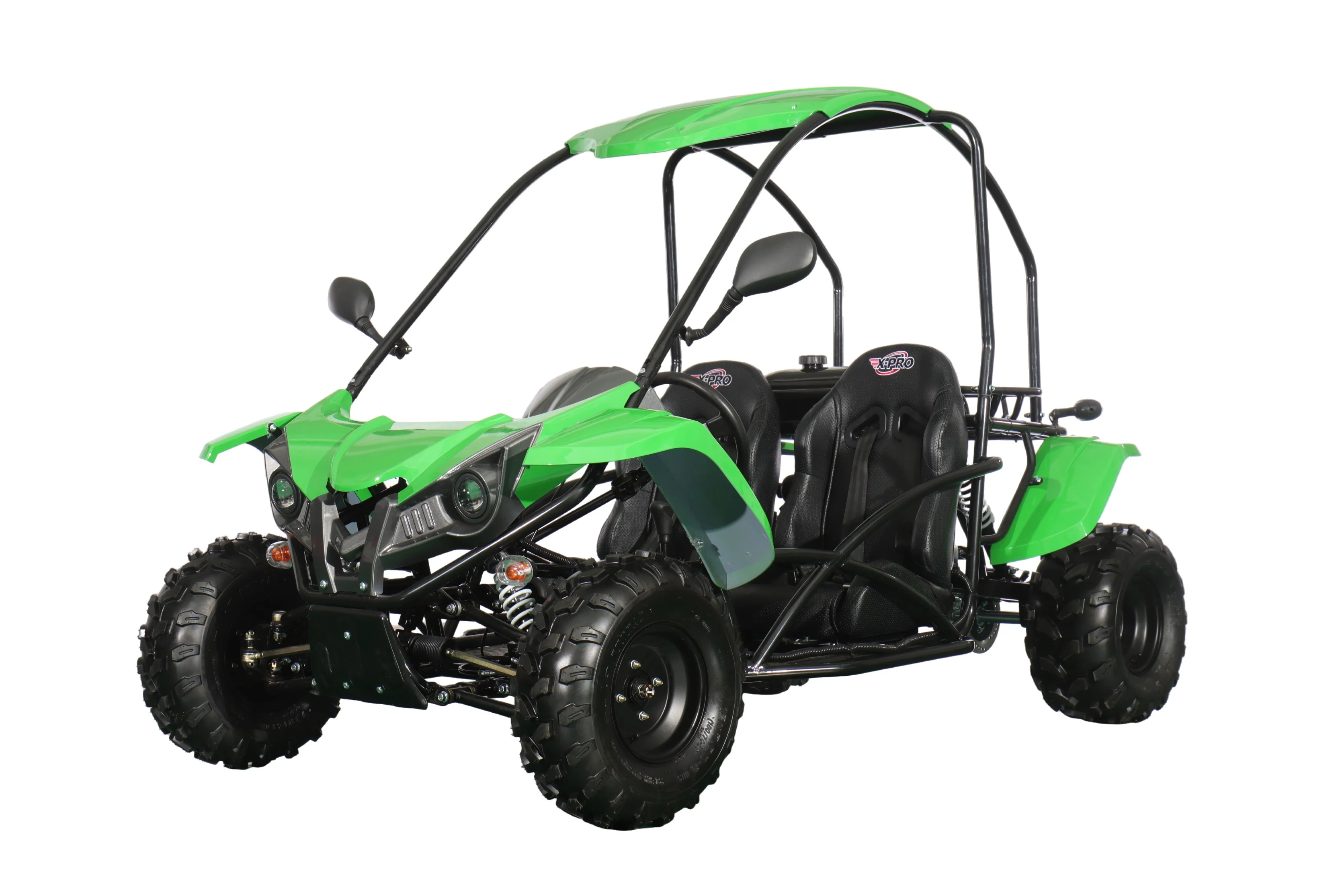 X-PRO Talon 125cc Go Kart with 3-Speed Semi-Automatic Transmission w/Reverse, LED Headlights, Big 18" Wheels! Hardtop Roof! - Image 32