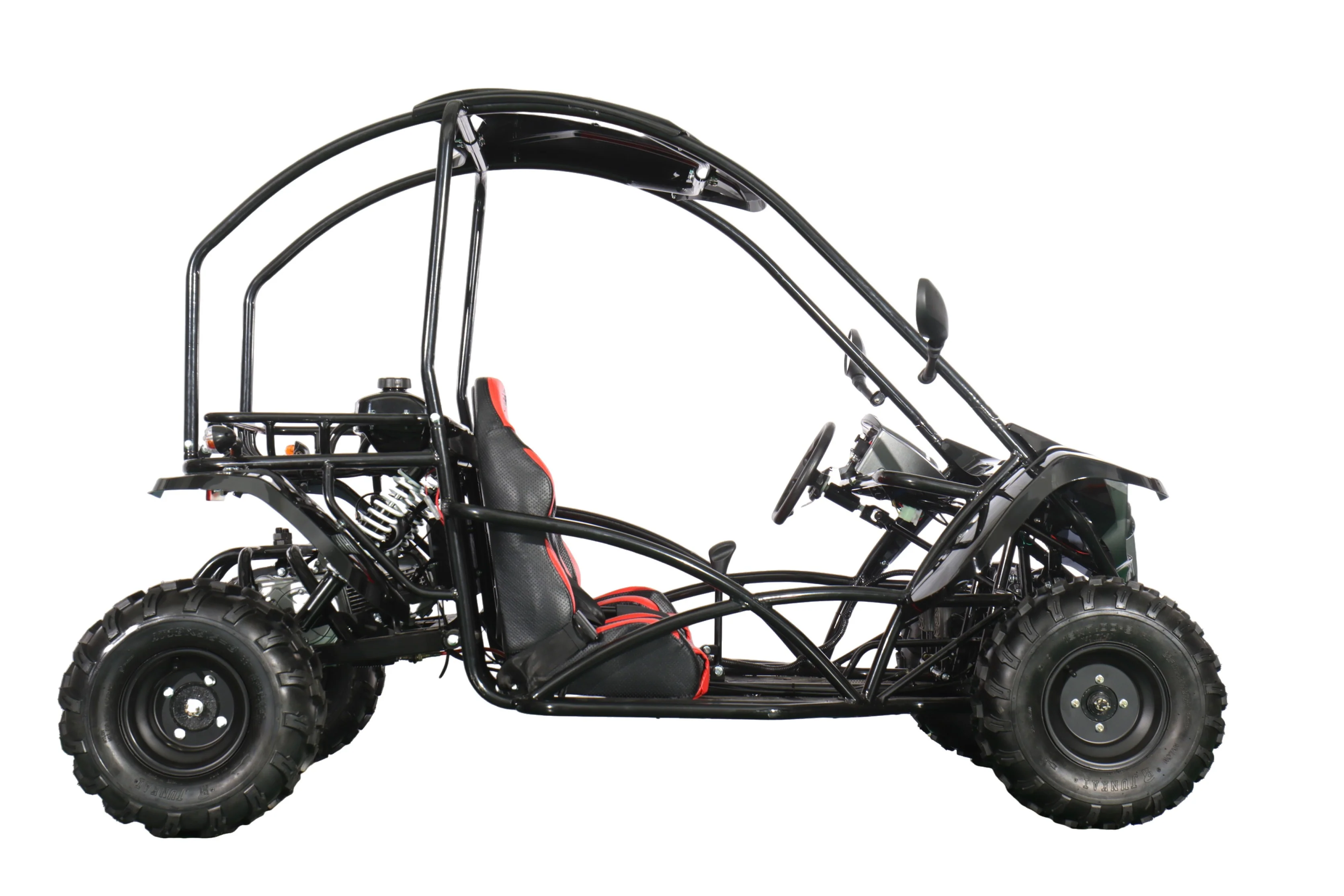 X-PRO Talon 125cc Go Kart with 3-Speed Semi-Automatic Transmission w/Reverse, LED Headlights, Big 18" Wheels! Hardtop Roof! - Image 4