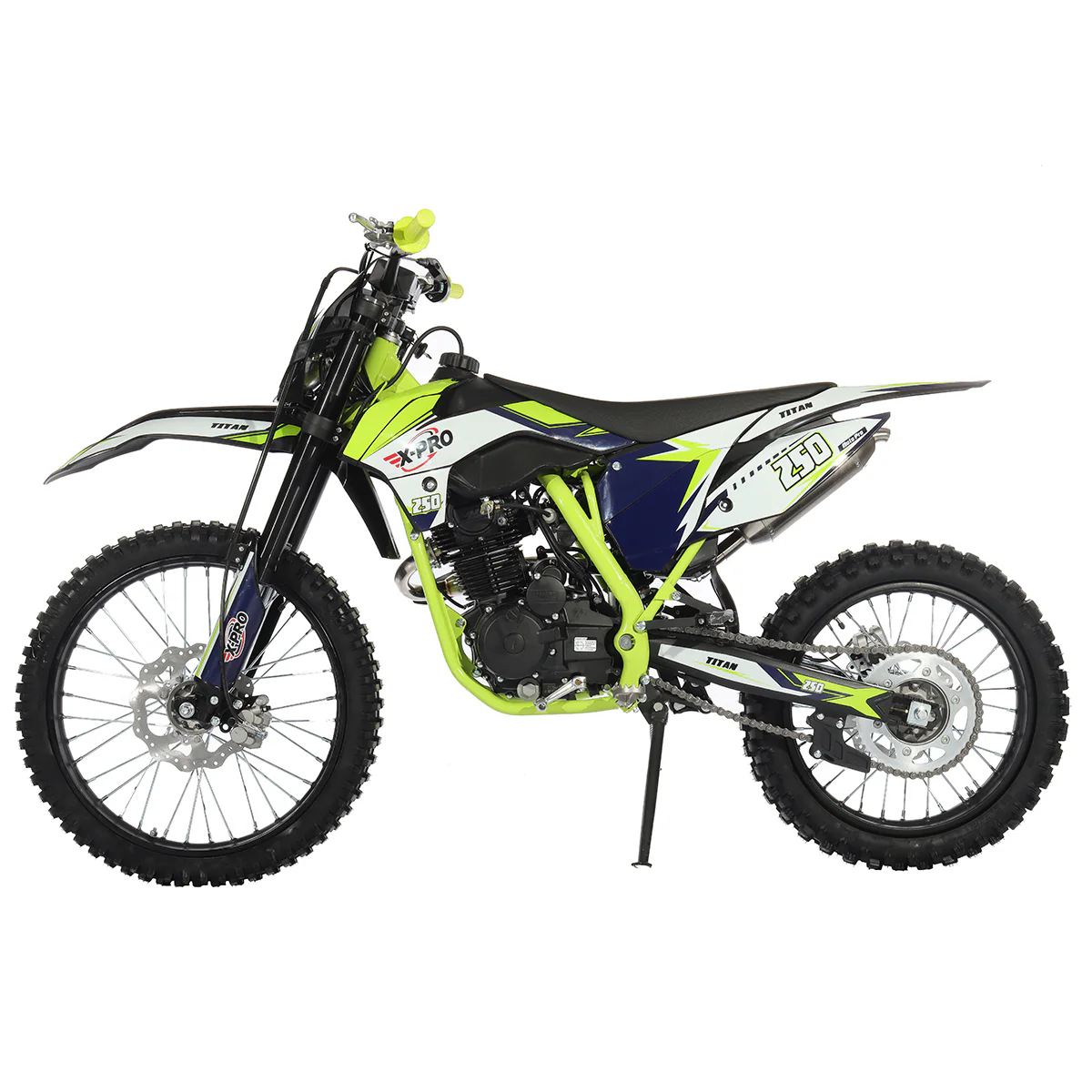 Free Shipping! X-PRO Titan 250cc Dirt Bike with LED Headlight, 5-Speed Manual Transmission, Electric/Kick Start! Big 21in/18in Wheels! Zongshen Brand Engine! - Image 10