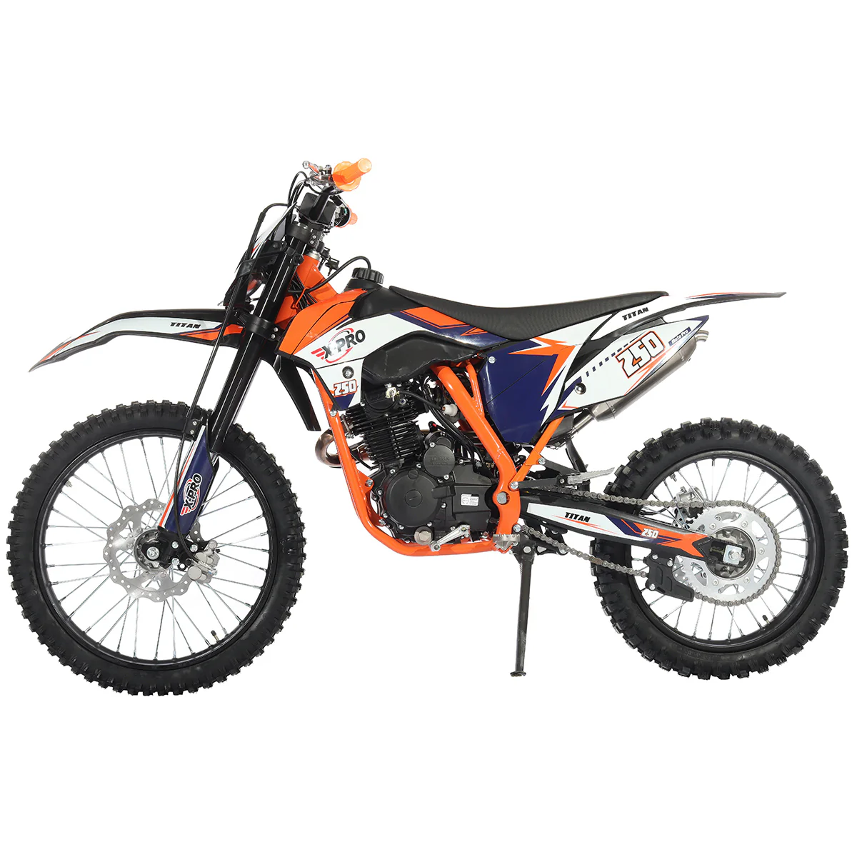 Free Shipping! X-PRO Titan 250cc Dirt Bike with LED Headlight, 5-Speed Manual Transmission, Electric/Kick Start! Big 21in/18in Wheels! Zongshen Brand Engine! - Image 15