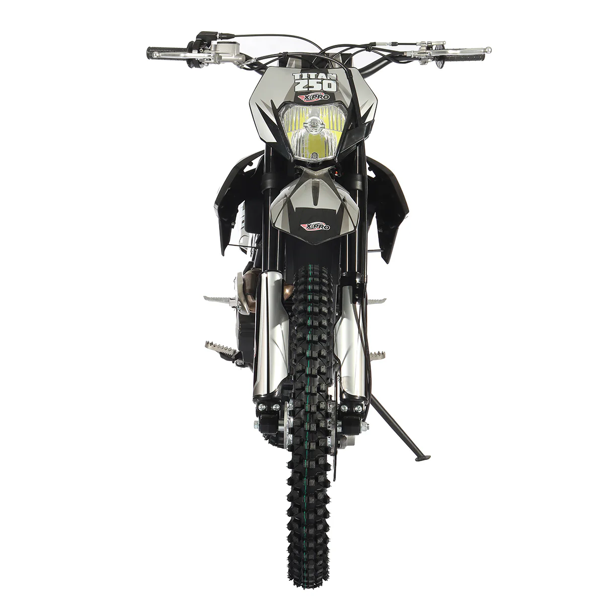 Free Shipping! X-PRO Titan 250cc Dirt Bike with LED Headlight, 5-Speed Manual Transmission, Electric/Kick Start! Big 21in/18in Wheels! Zongshen Brand Engine! - Image 2