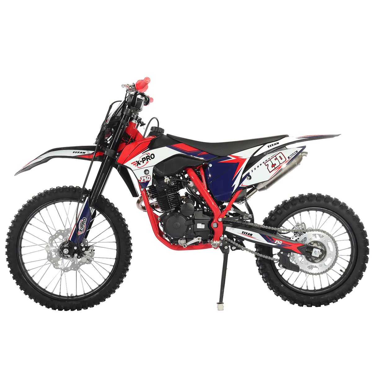 Free Shipping! X-PRO Titan 250cc Dirt Bike with LED Headlight, 5-Speed Manual Transmission, Electric/Kick Start! Big 21in/18in Wheels! Zongshen Brand Engine! - Image 20