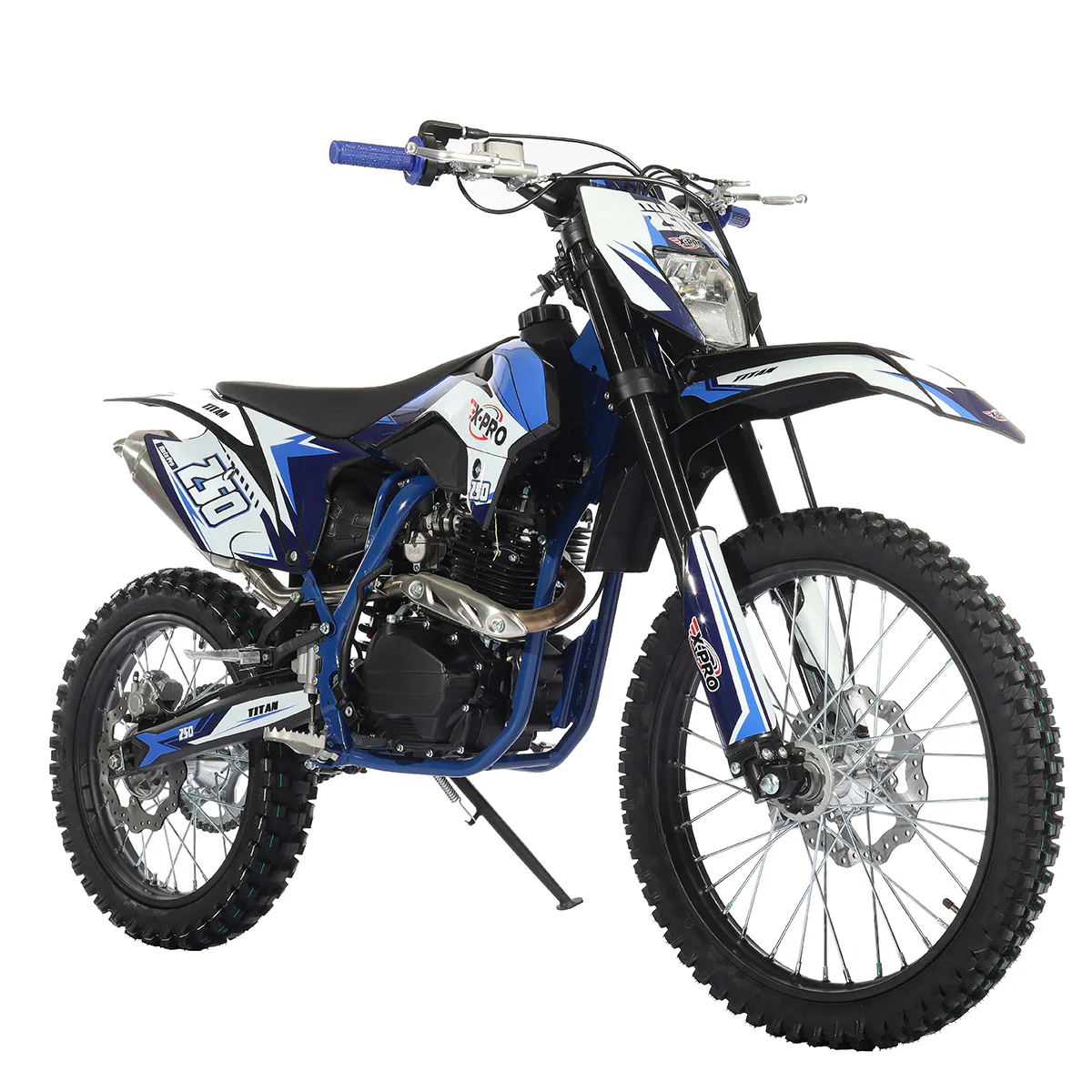 Free Shipping! X-PRO Titan 250cc Dirt Bike with LED Headlight, 5-Speed Manual Transmission, Electric/Kick Start! Big 21in/18in Wheels! Zongshen Brand Engine! - Image 23