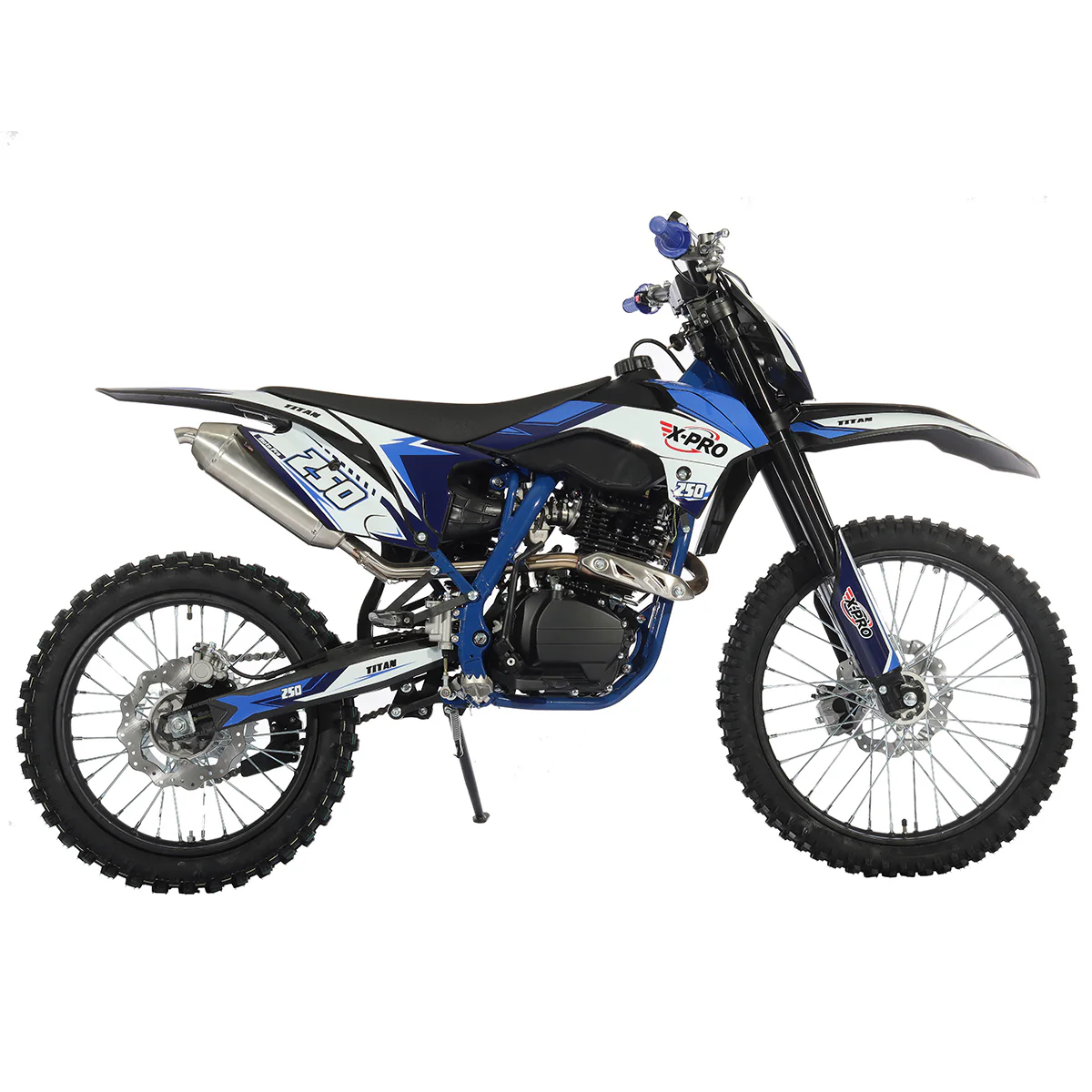 Free Shipping! X-PRO Titan 250cc Dirt Bike with LED Headlight, 5-Speed Manual Transmission, Electric/Kick Start! Big 21in/18in Wheels! Zongshen Brand Engine! - Image 24