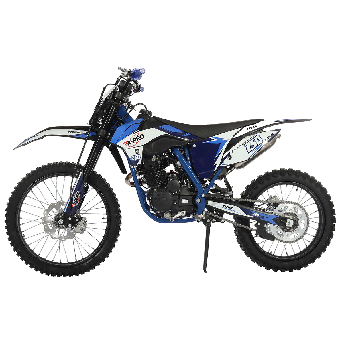 Free Shipping! X-PRO Titan 250cc Dirt Bike with LED Headlight, 5-Speed Manual Transmission, Electric/Kick Start! Big 21in/18in Wheels! Zongshen Brand Engine! - Image 25
