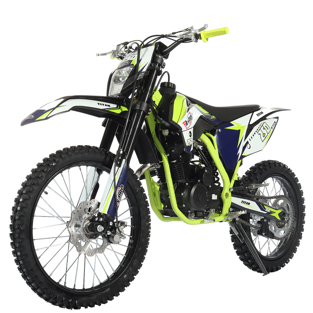 Free Shipping! X-PRO Titan 250cc Dirt Bike with LED Headlight, 5-Speed Manual Transmission, Electric/Kick Start! Big 21in/18in Wheels! Zongshen Brand Engine! - Image 6