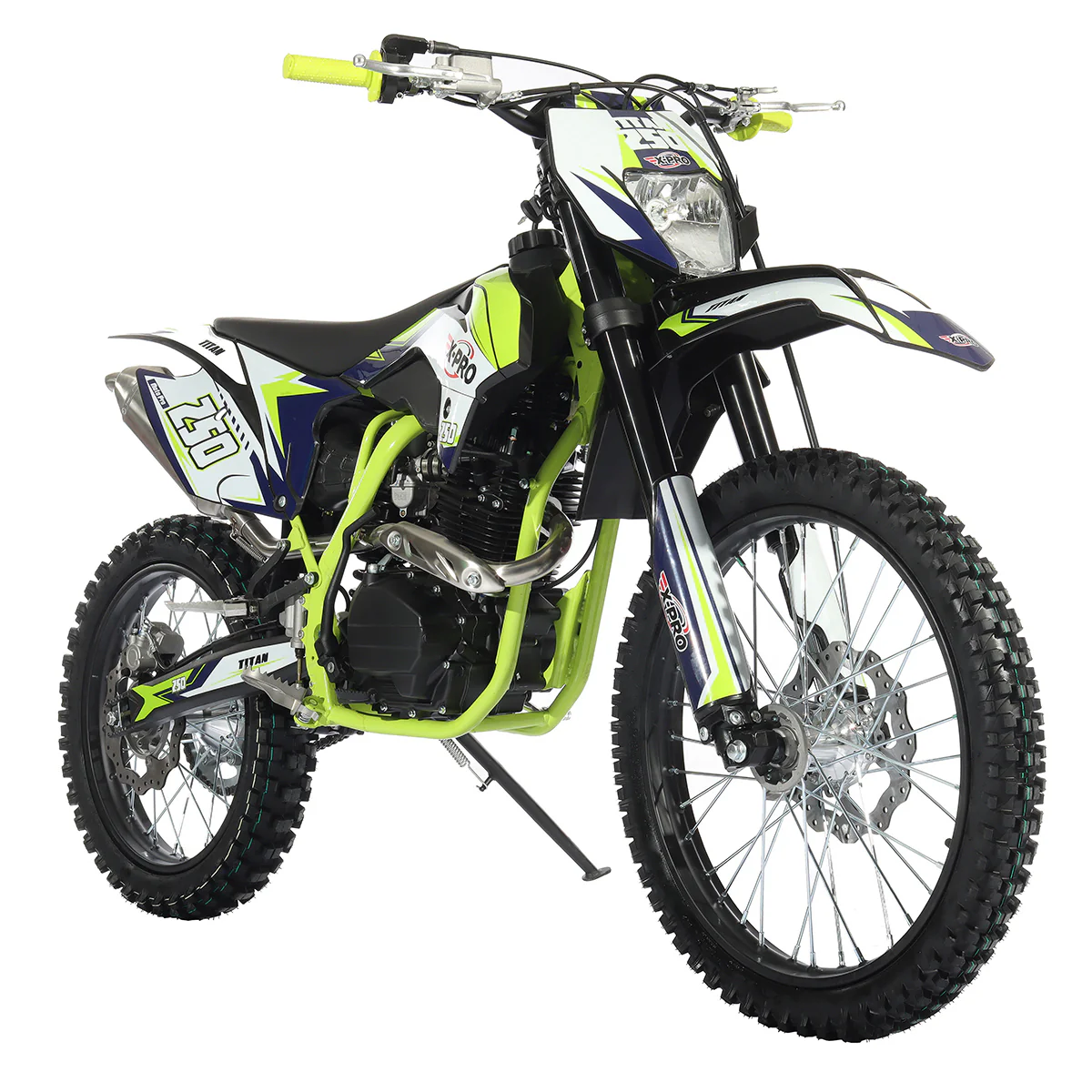 Free Shipping! X-PRO Titan 250cc Dirt Bike with LED Headlight, 5-Speed Manual Transmission, Electric/Kick Start! Big 21in/18in Wheels! Zongshen Brand Engine! - Image 7