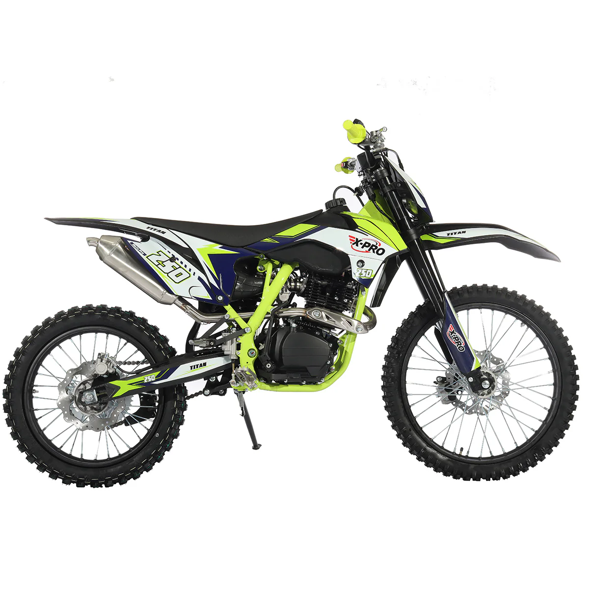 Free Shipping! X-PRO Titan 250cc Dirt Bike with LED Headlight, 5-Speed Manual Transmission, Electric/Kick Start! Big 21in/18in Wheels! Zongshen Brand Engine! - Image 8
