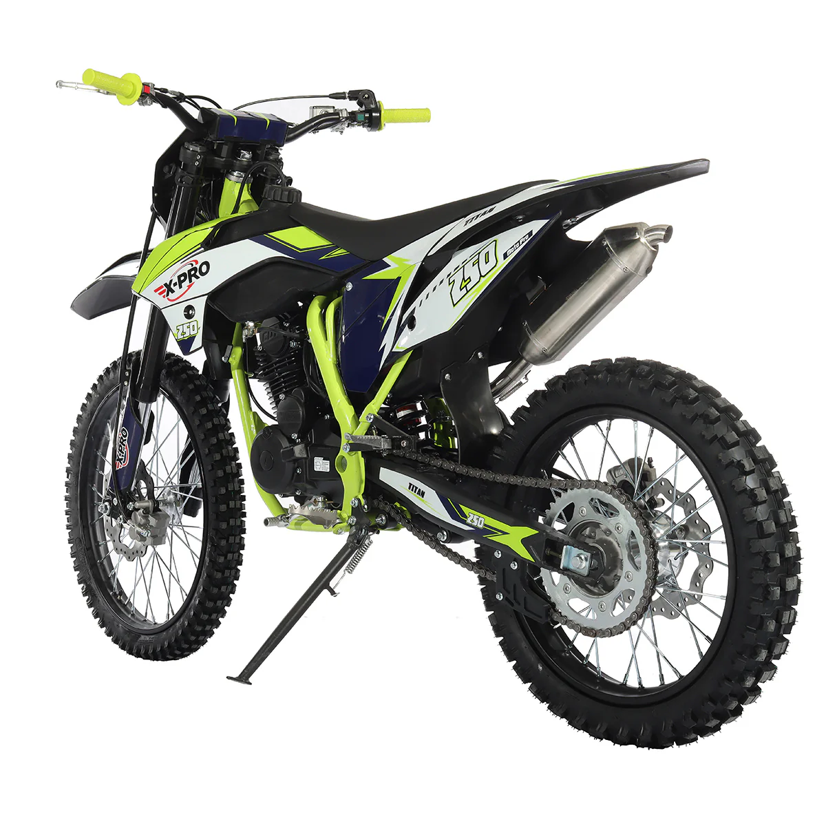 Free Shipping! X-PRO Titan 250cc Dirt Bike with LED Headlight, 5-Speed Manual Transmission, Electric/Kick Start! Big 21in/18in Wheels! Zongshen Brand Engine! - Image 9