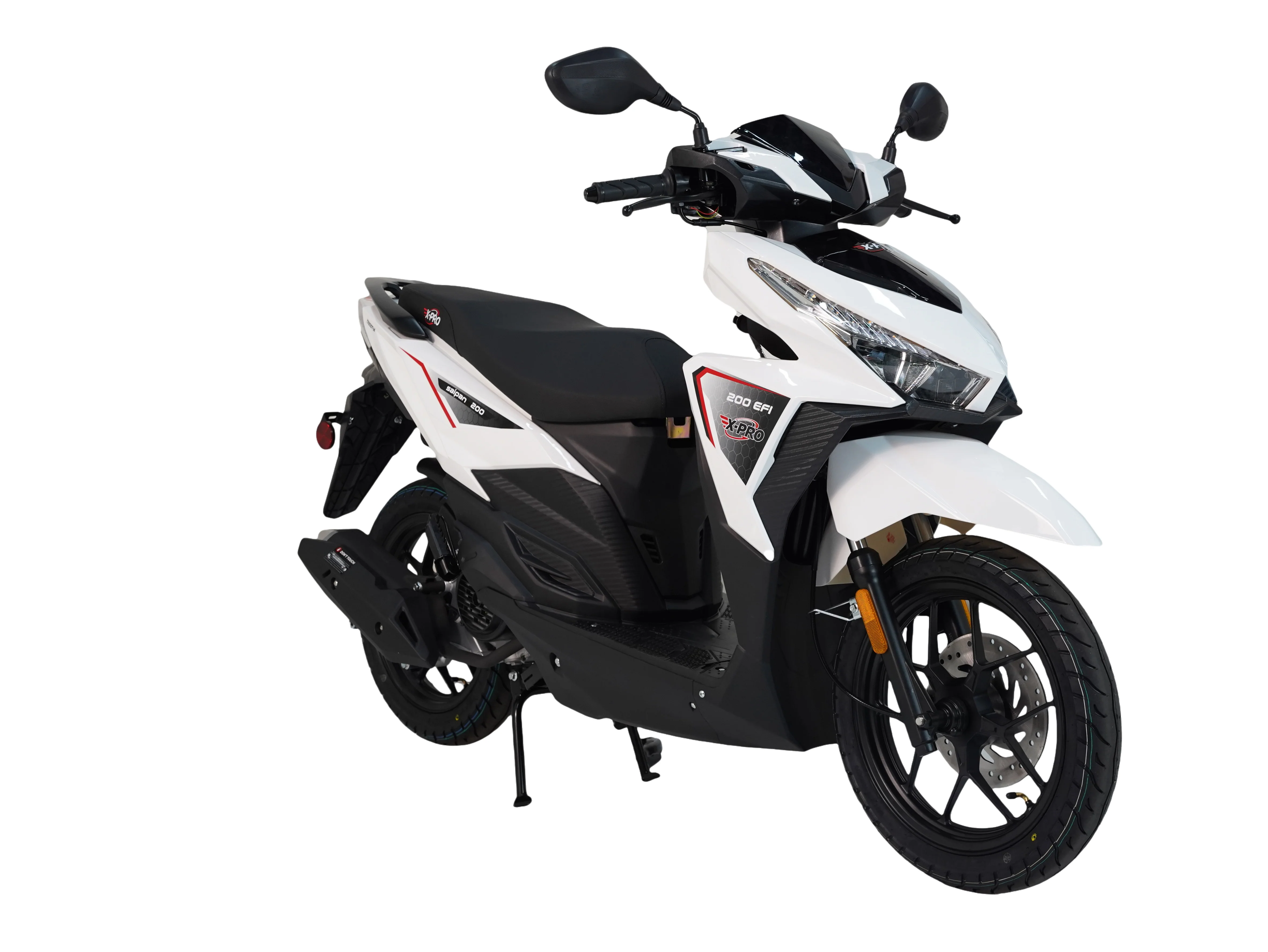 Free Shipping! X-PRO Saipan 200 EFI Electronic Fuel Injection Scooter with CVT Transmission, 14" Alloy Wheels, LED Headlights! - Image 11