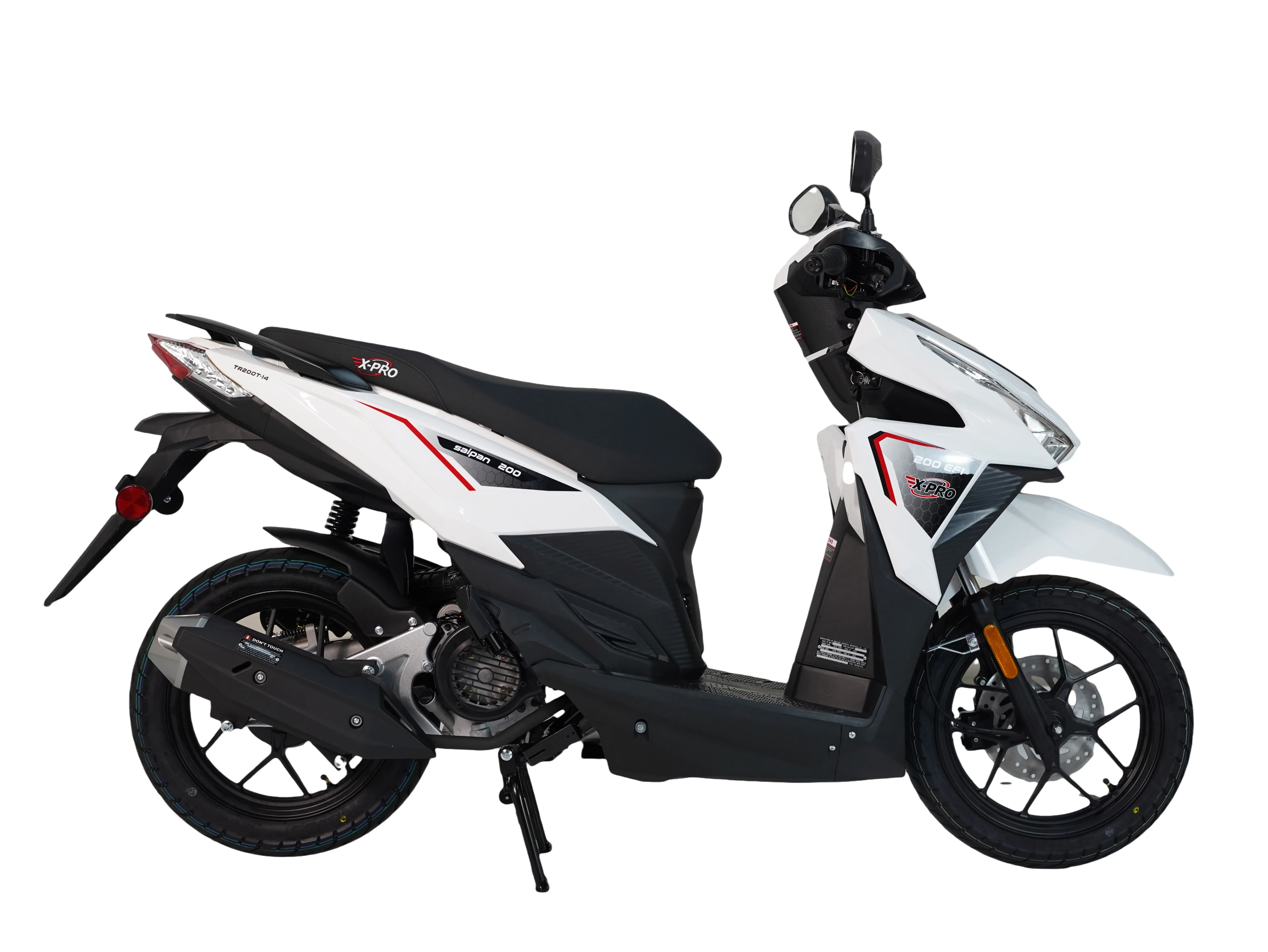 Free Shipping! X-PRO Saipan 200 EFI Electronic Fuel Injection Scooter with CVT Transmission, 14" Alloy Wheels, LED Headlights! - Image 12