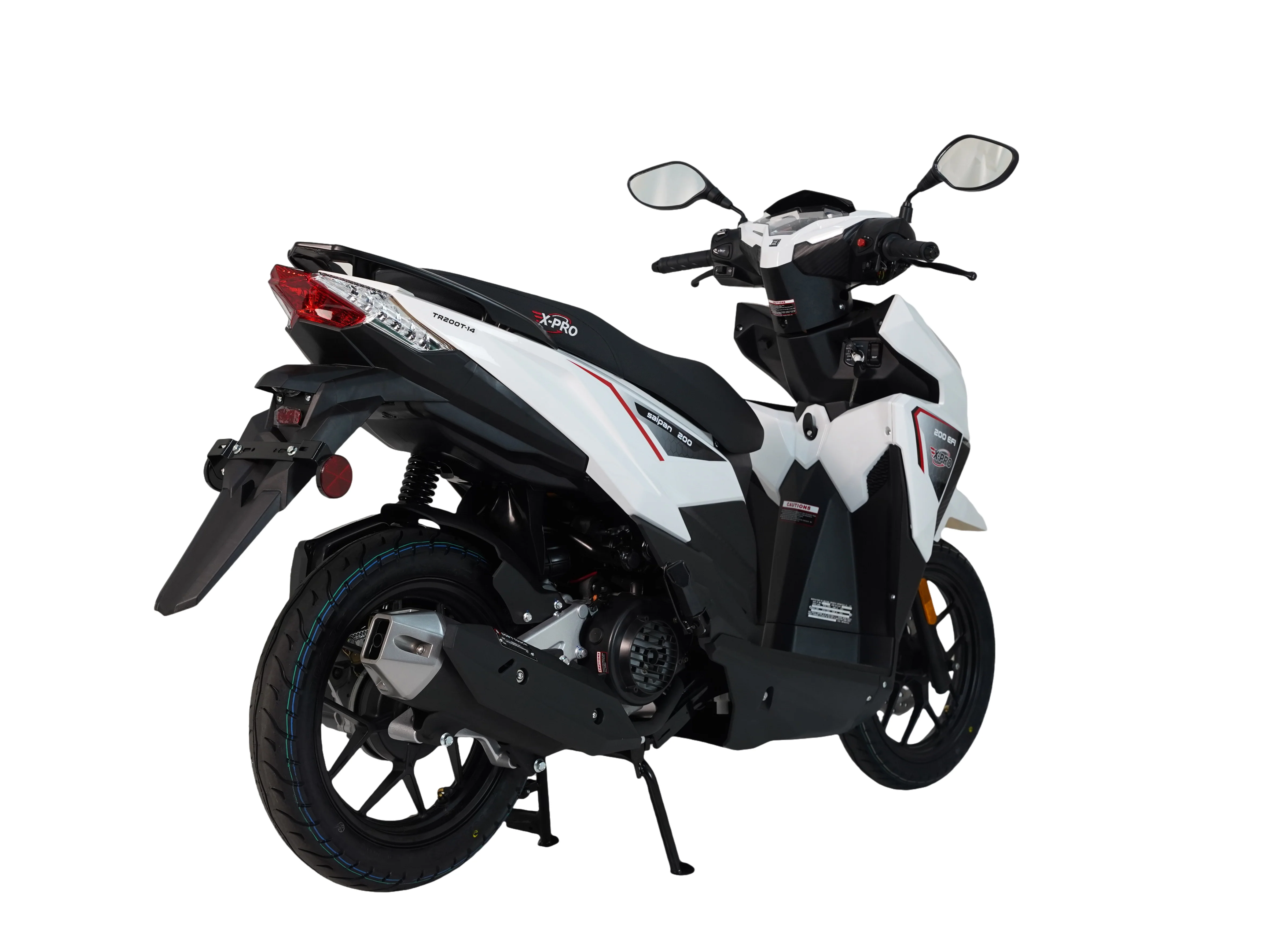 Free Shipping! X-PRO Saipan 200 EFI Electronic Fuel Injection Scooter with CVT Transmission, 14" Alloy Wheels, LED Headlights! - Image 13