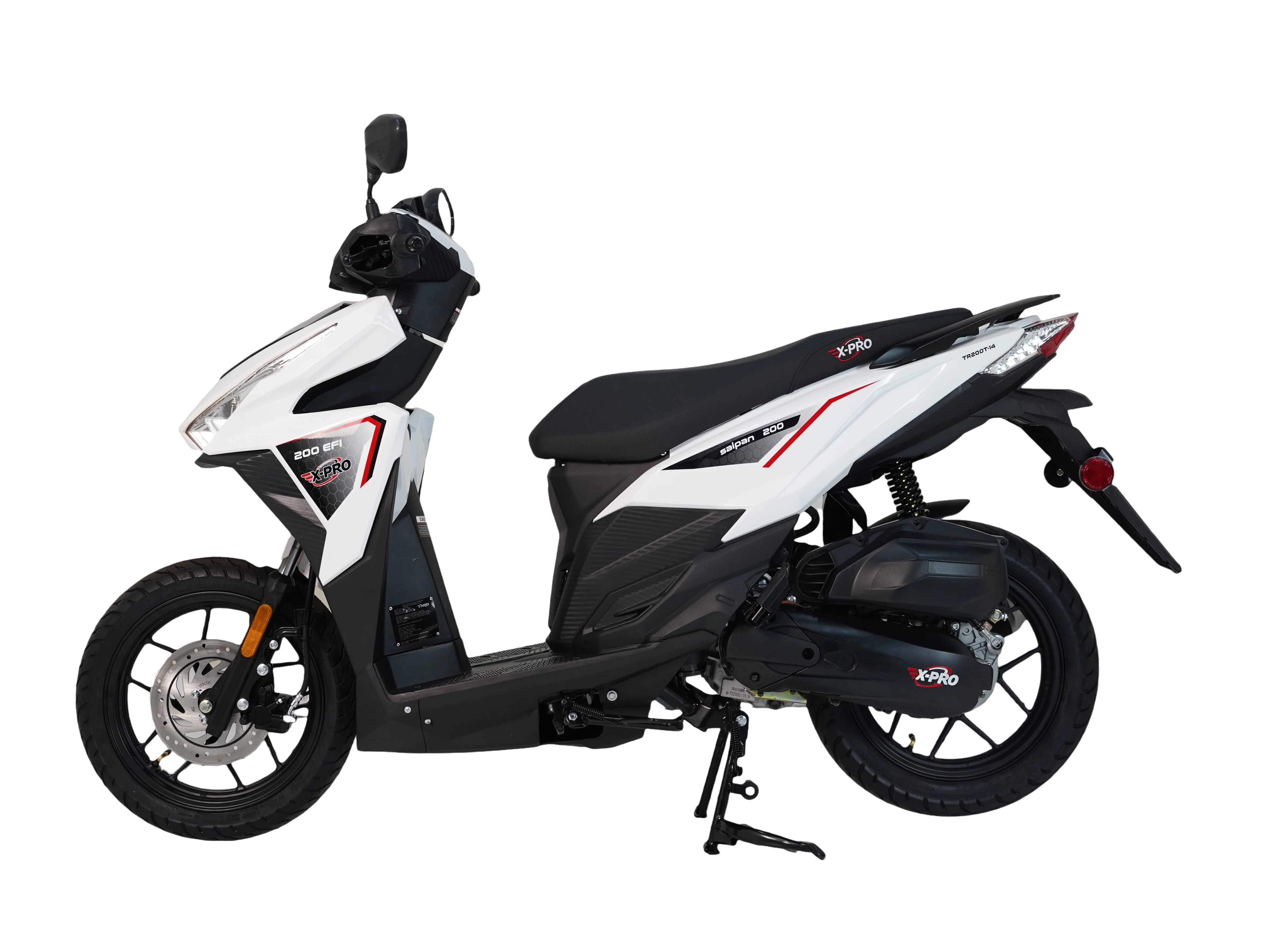 Free Shipping! X-PRO Saipan 200 EFI Electronic Fuel Injection Scooter with CVT Transmission, 14" Alloy Wheels, LED Headlights! - Image 16