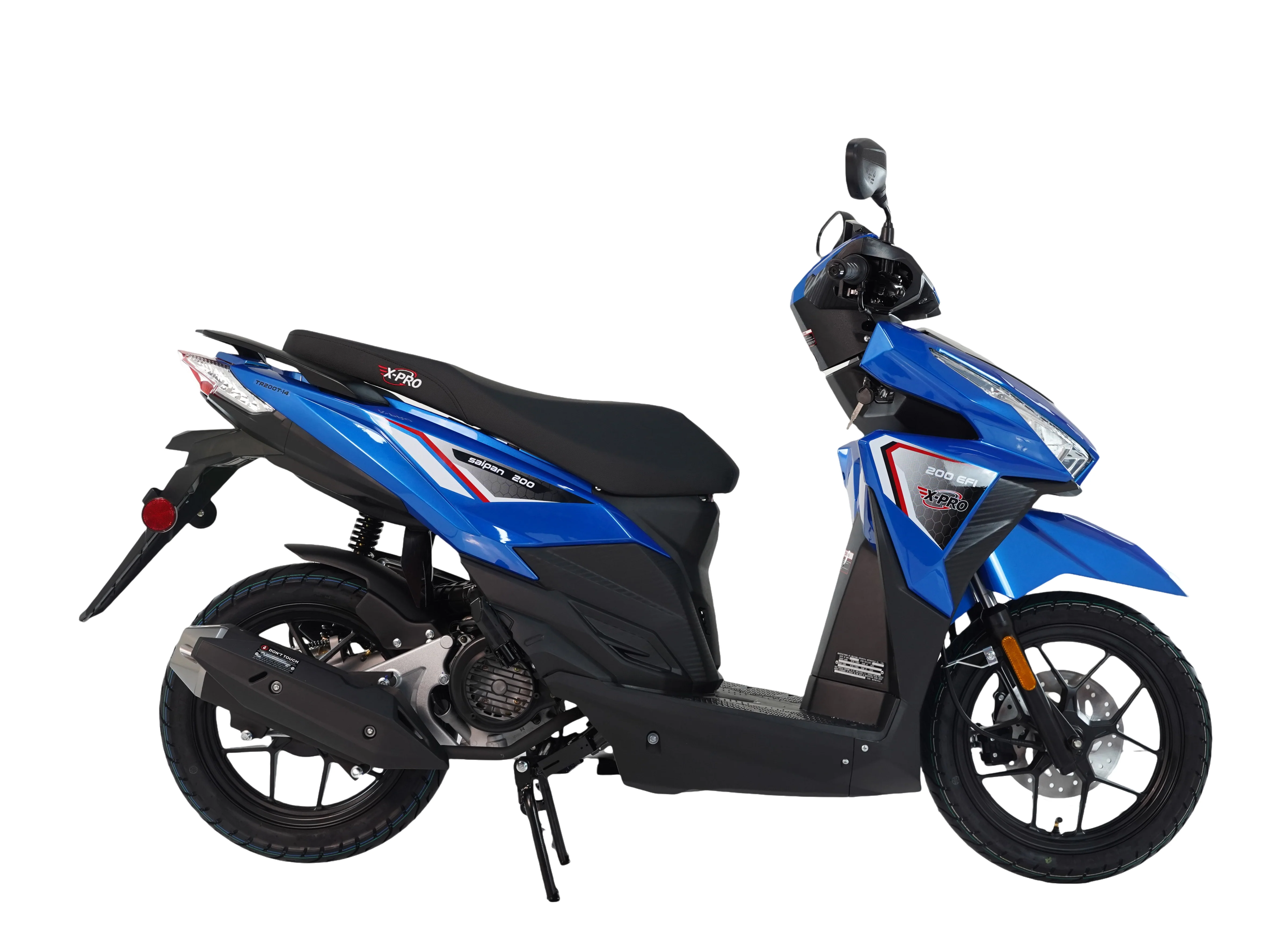 Free Shipping! X-PRO Saipan 200 EFI Electronic Fuel Injection Scooter with CVT Transmission, 14" Alloy Wheels, LED Headlights! - Image 20