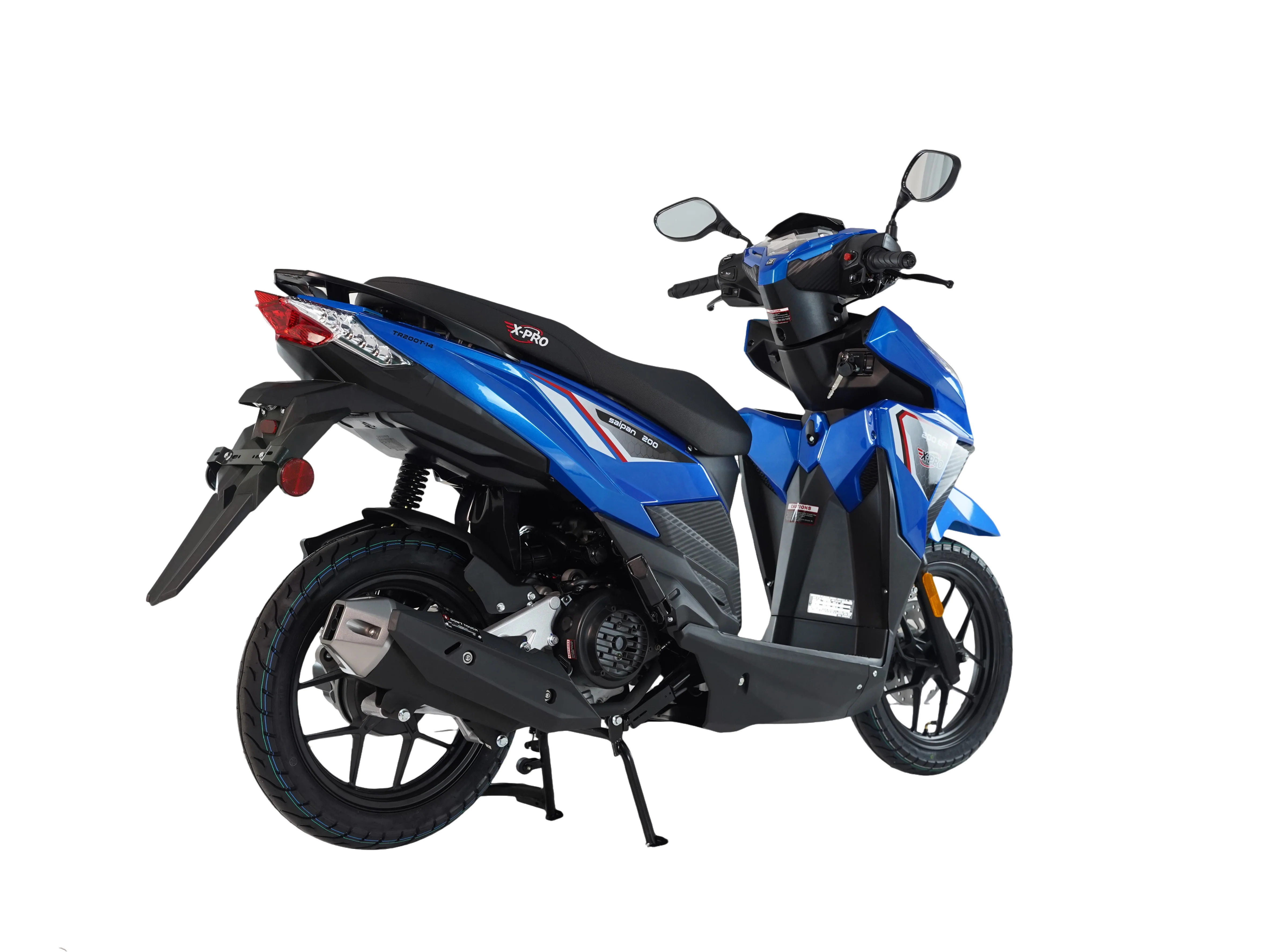 Free Shipping! X-PRO Saipan 200 EFI Electronic Fuel Injection Scooter with CVT Transmission, 14" Alloy Wheels, LED Headlights! - Image 21